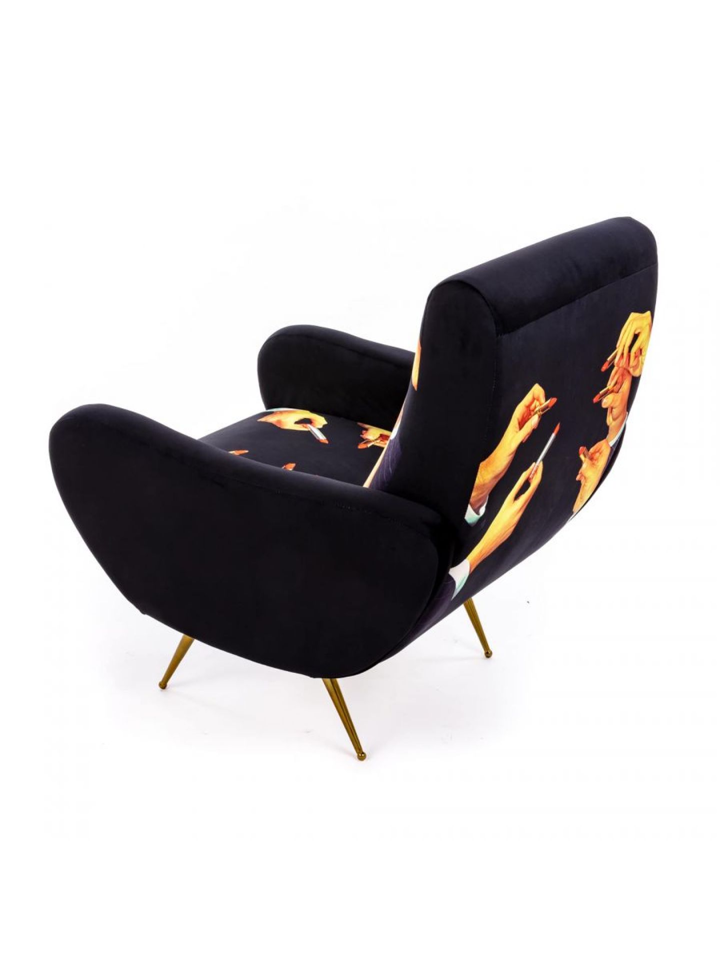 Toiletpaper armchair Lipsticks black Seletti Toiletpaper armchair Lipsticks black Seletti