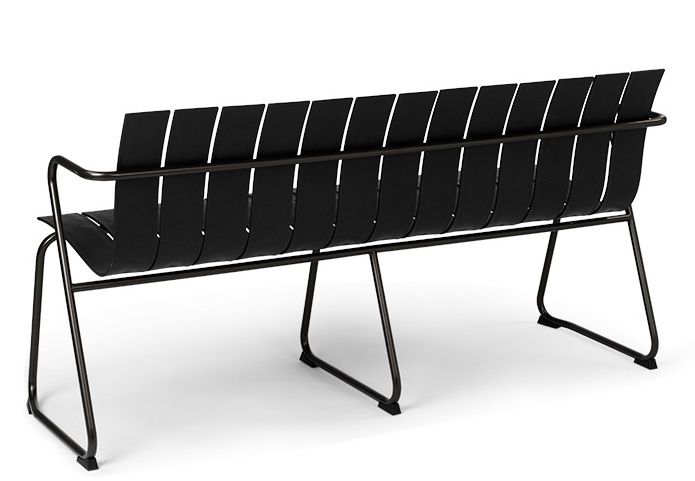 Ocean Bench Outdoor Bench Black Mater SINGLE PIECES