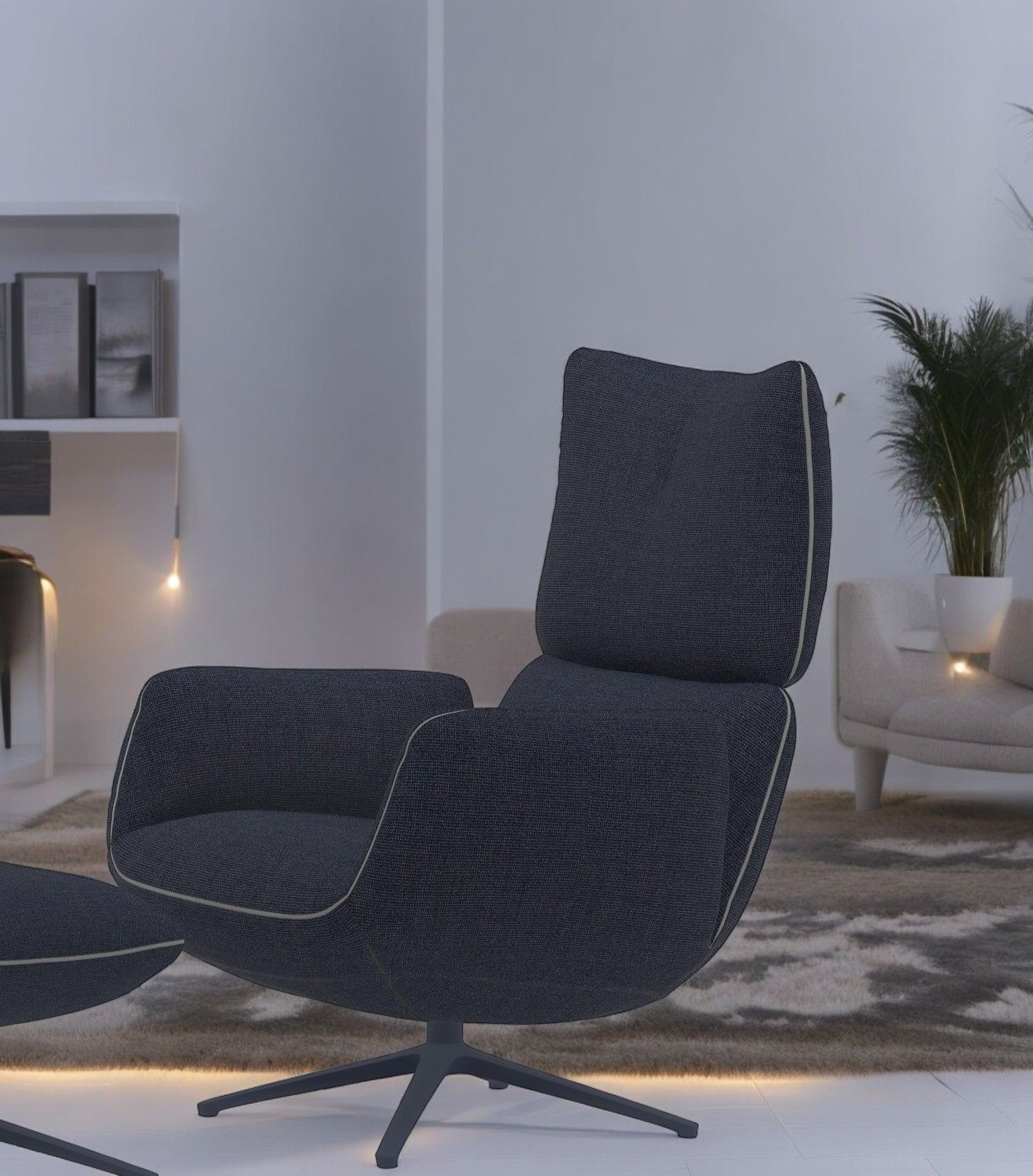 Jalis Lounge Swivel chair with tilt mechanism 4-legged frame Cor