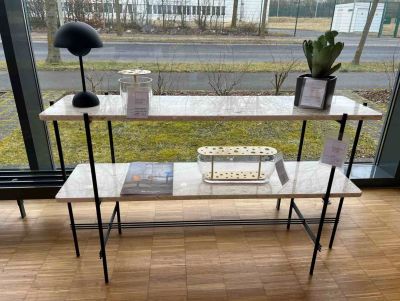 TS Console White Marquina Marble Gubi EXHIBITION PIECE