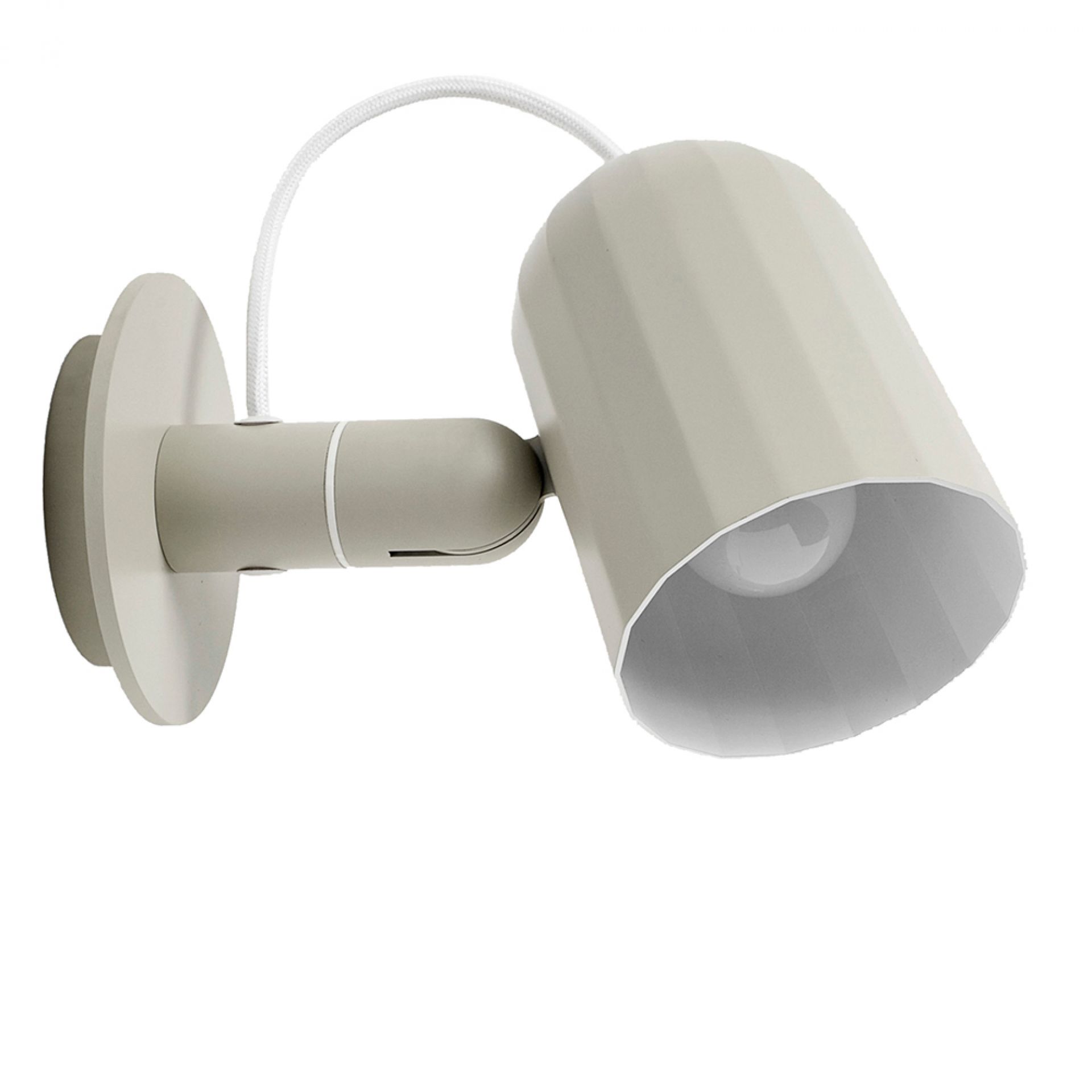Noc Wall  Button wall lamp Hay White
