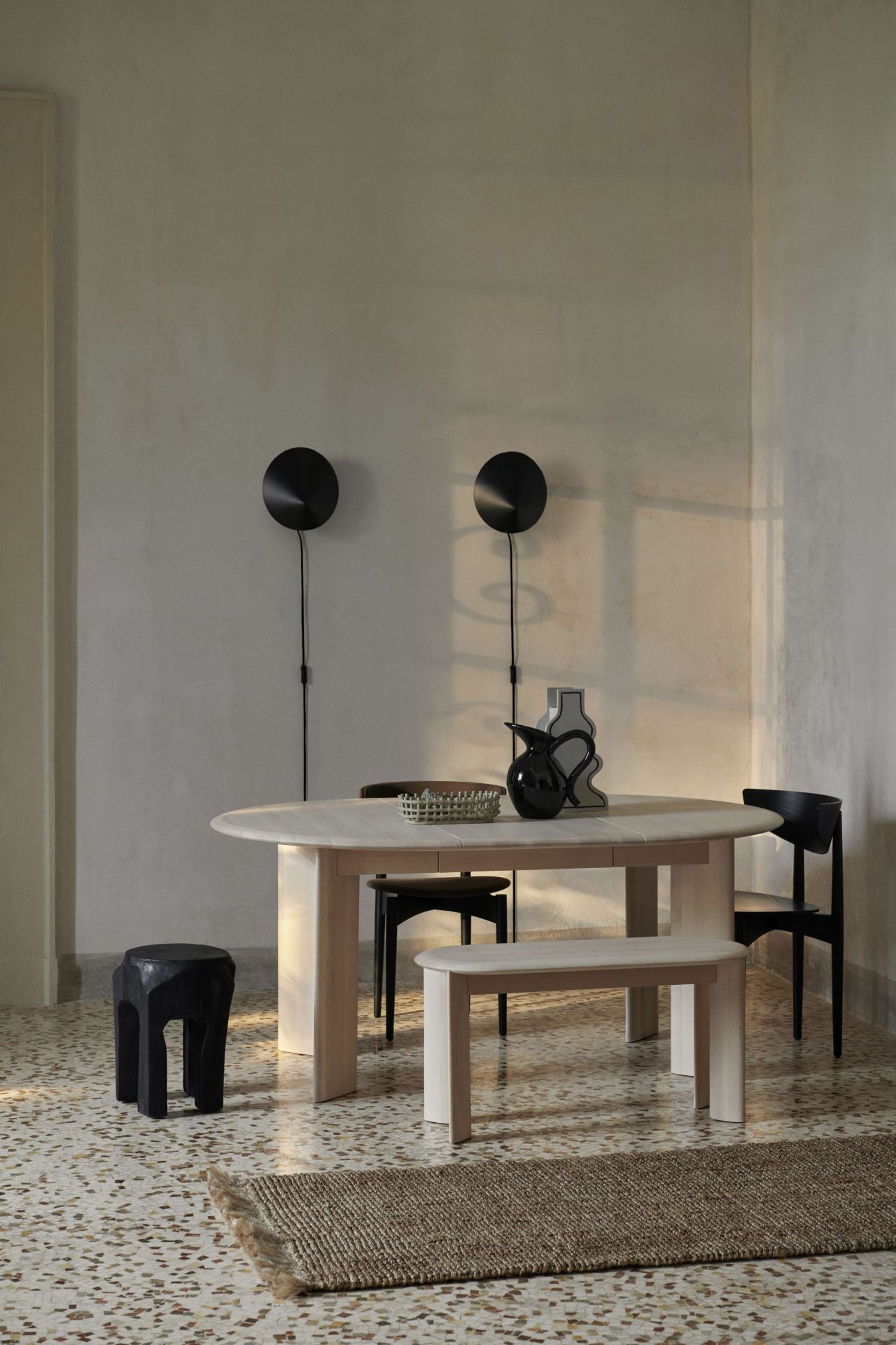 Arum Sconce Black Ferm Living