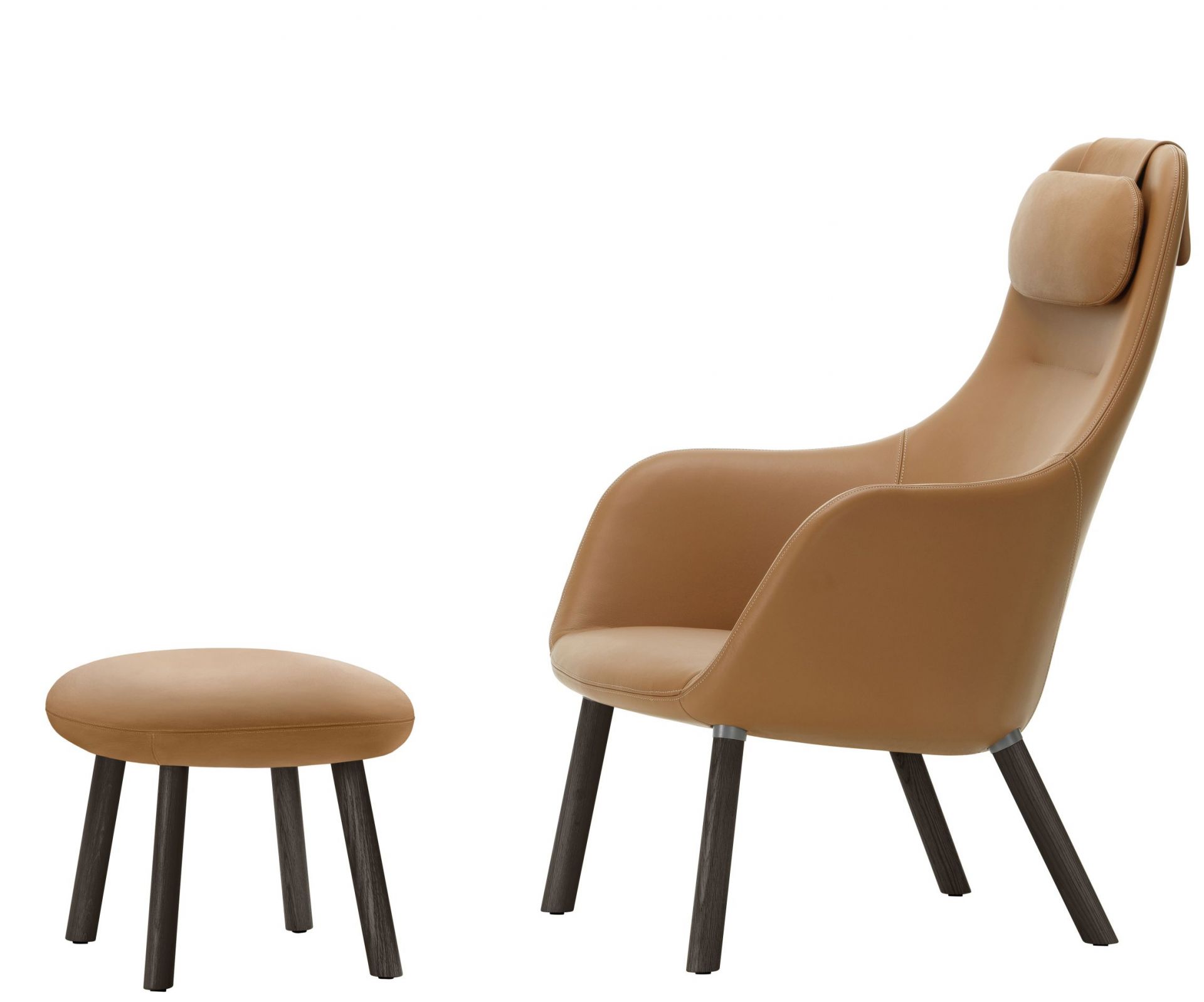 Hal Lounge Chair Armchair + Ottoman Vitra Hal Lounge Chair Armchair + Ottoman Vitra