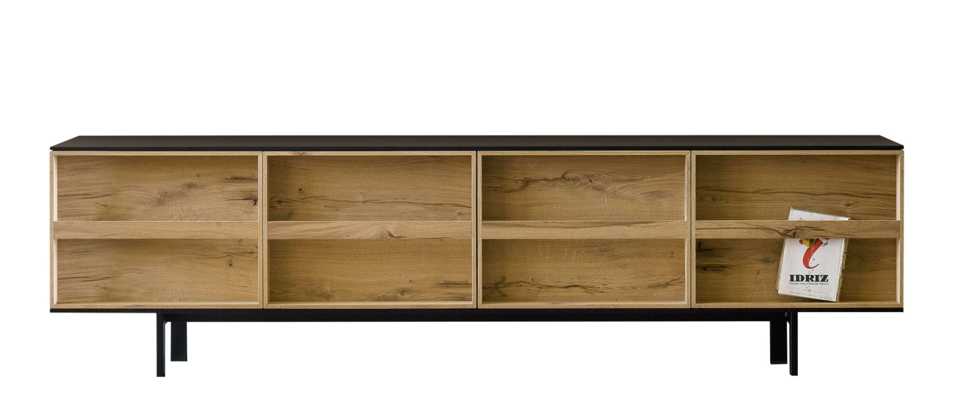 Ramblas Sideboard Large black - Vintage oak Miniforms