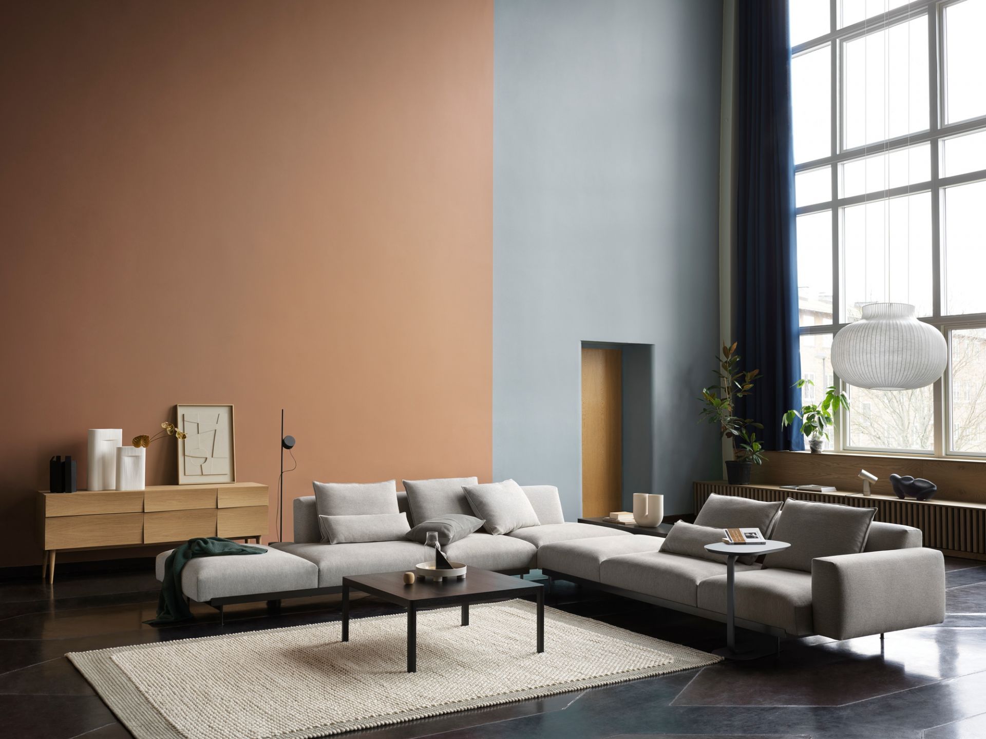 In Situ Modular Sofa 3-Seater Chaise Longue Muuto