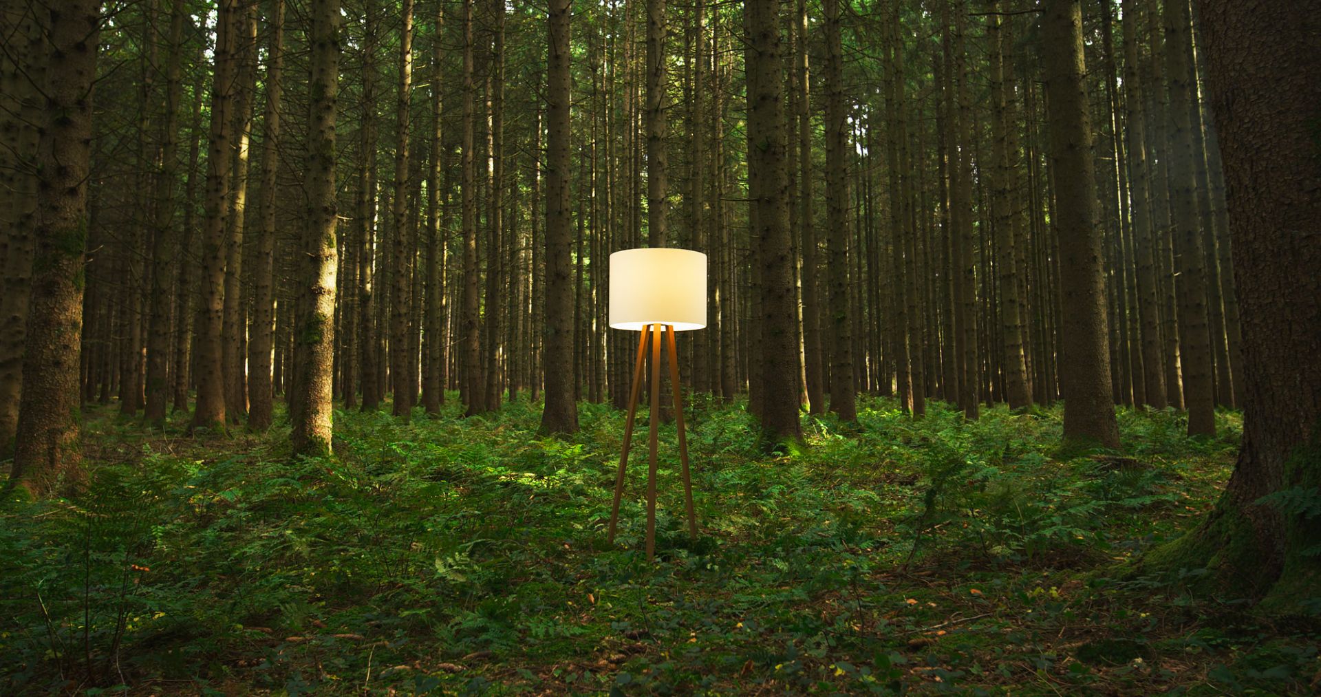 Luca floor lamp natural oak / white Maigrau