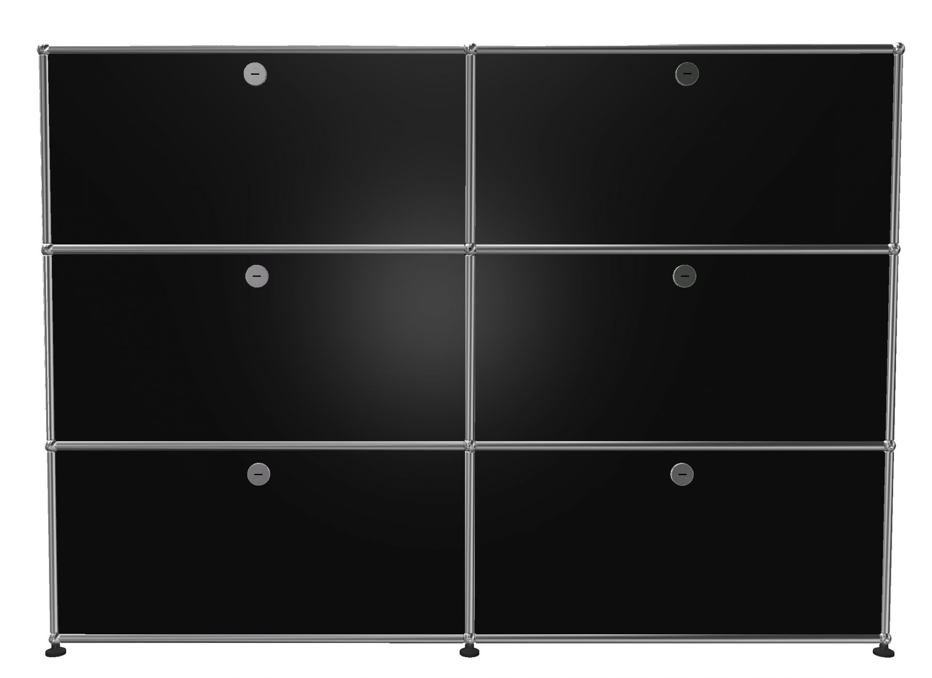 USM Haller Highboard 6 Flaps Graphite black - FAST DELIVERY     