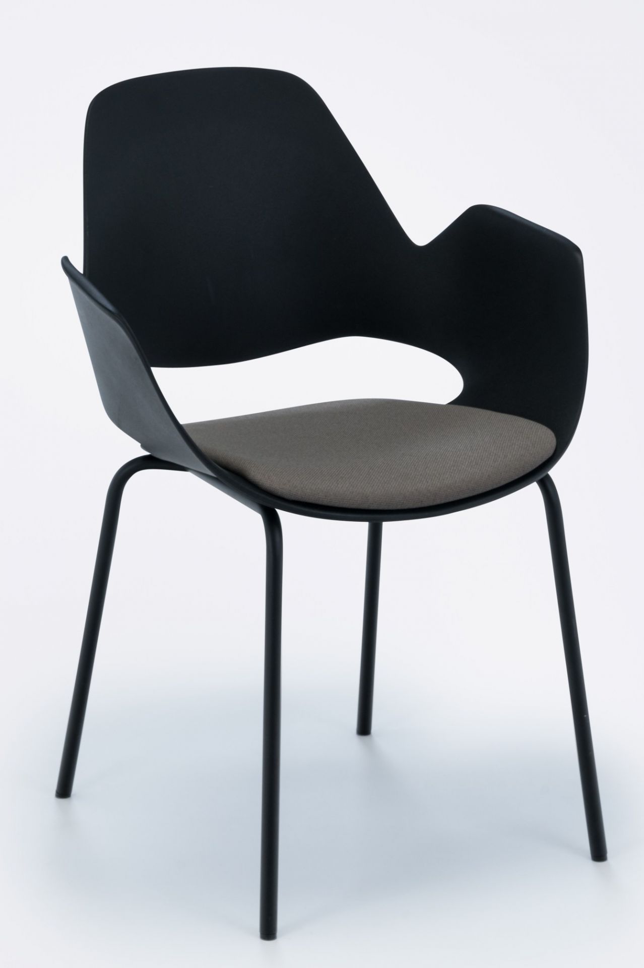 Falk Armchair Legs in black powder coated metal Houe
