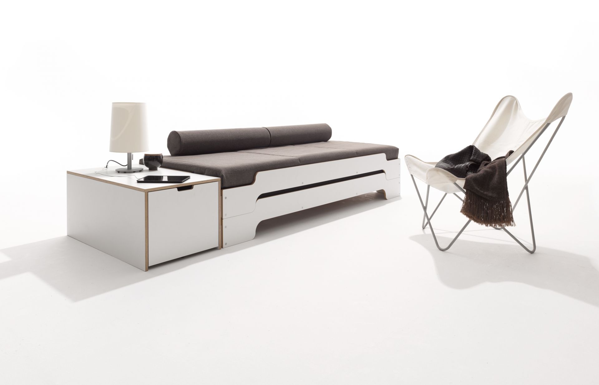Starr Bed base Solid wood frame Müller Möbelwerkstätten 915 19