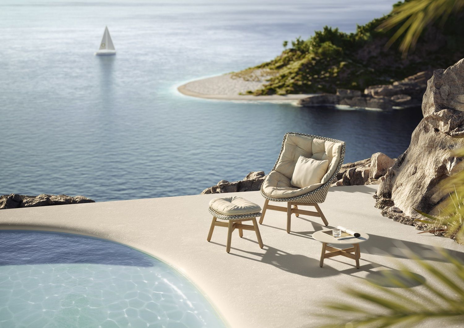 Mbrace Outdoor Side table Dedon