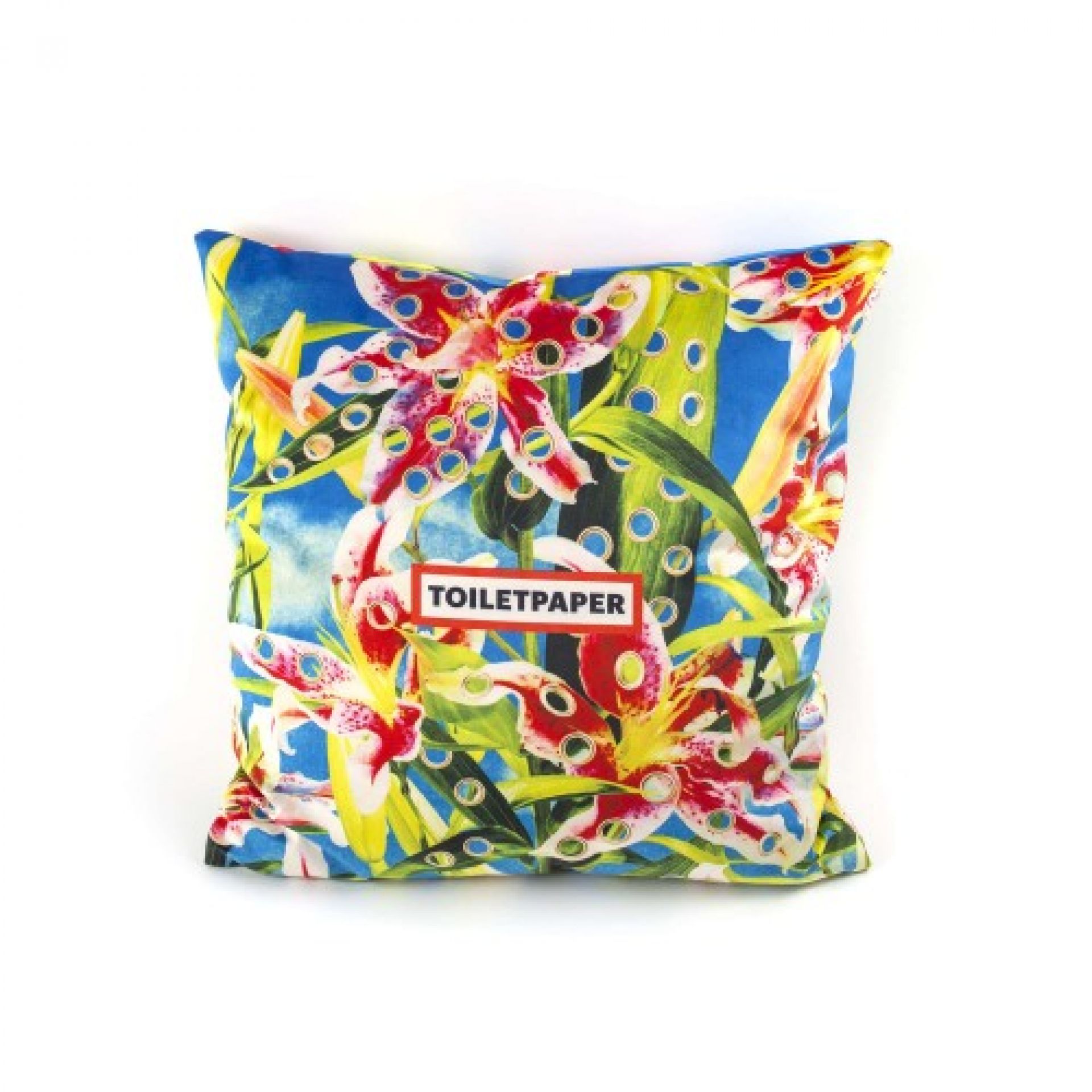 Toiletpaper Cushion Flowers with holes Seletti