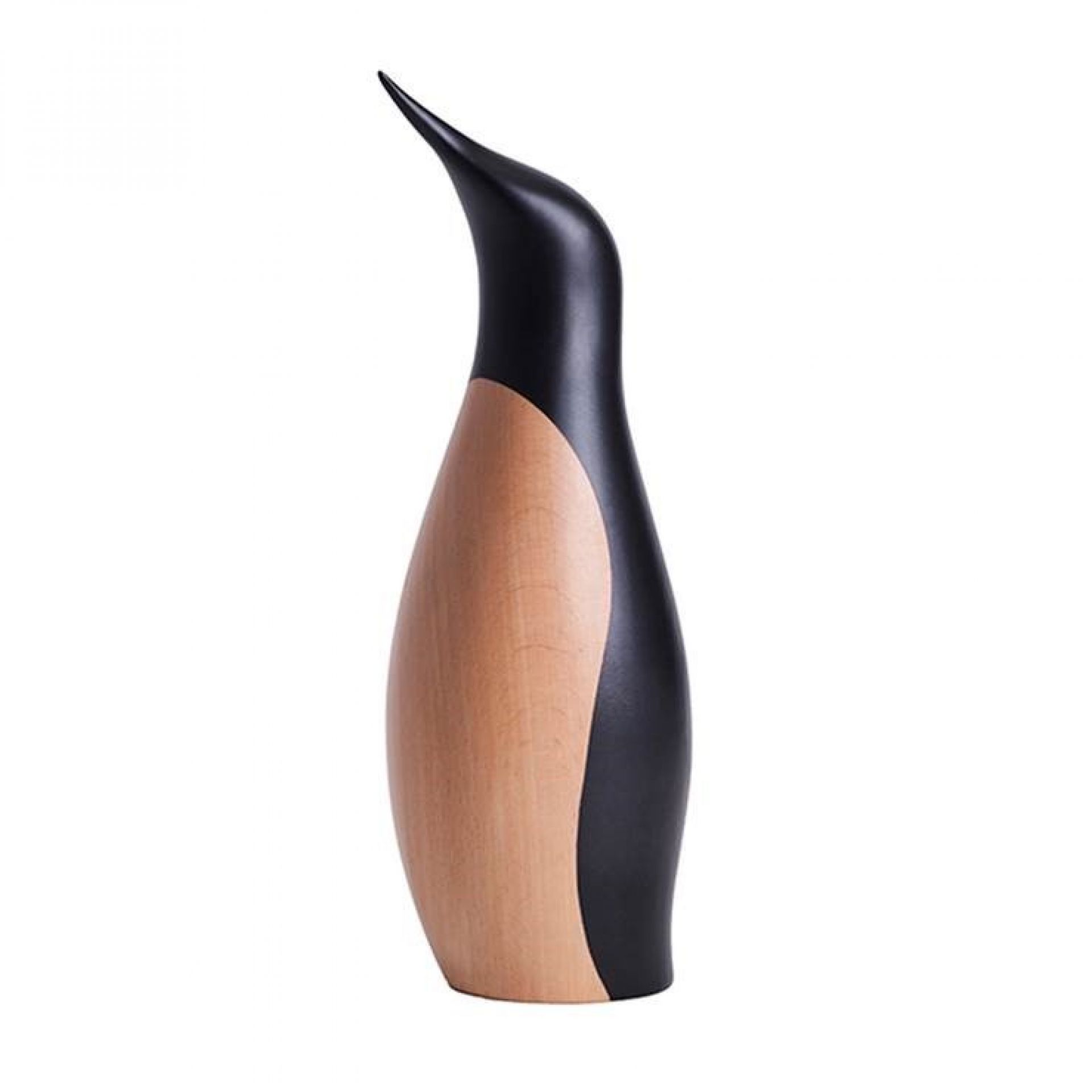 Large penguin wooden figure Architectmade SINGLE PIECE