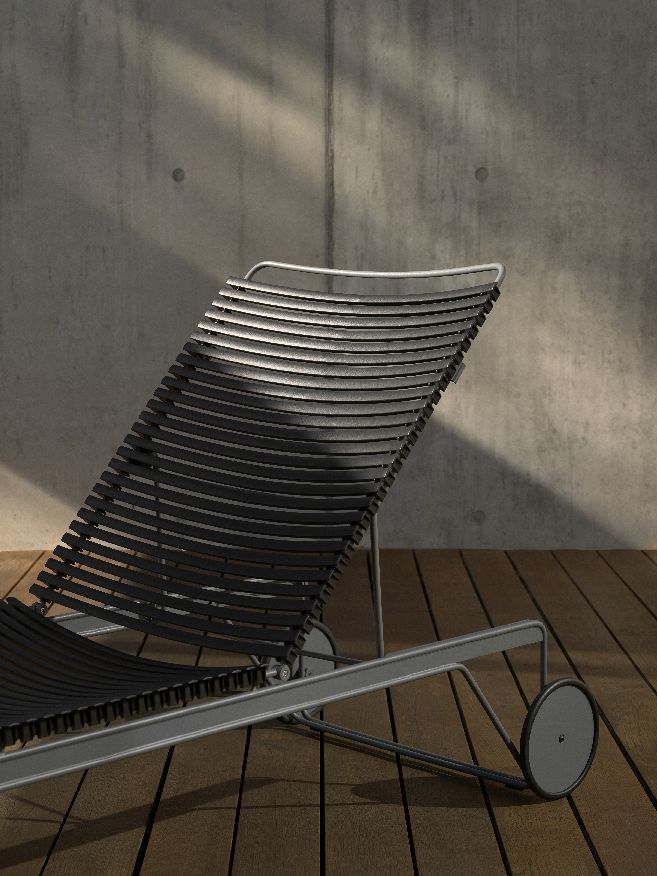 Click Adjustable Chaise Longue sun lounger Outdoor HOUE