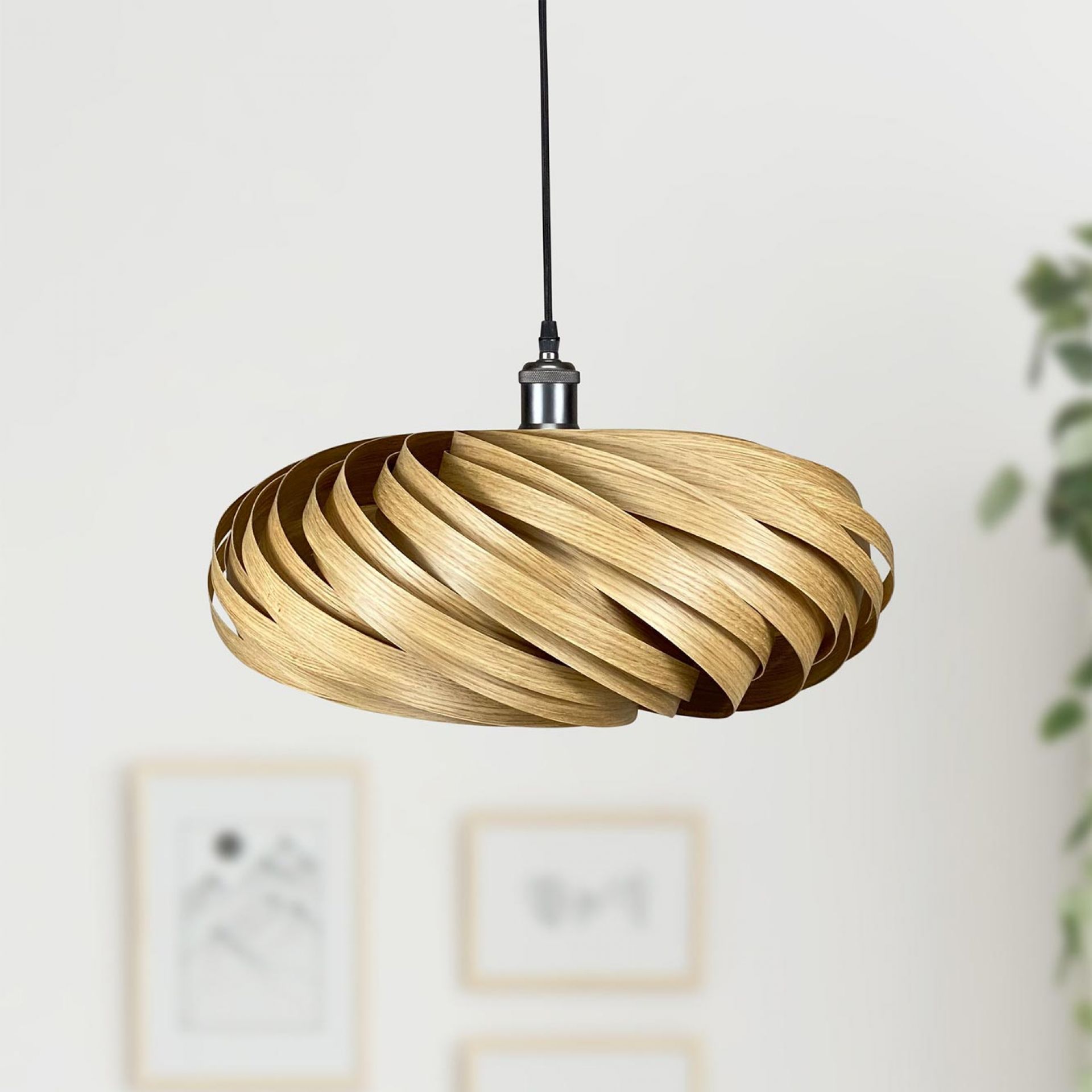 Veneria Pendant lamp Ø50 cm Oak Gofurnit