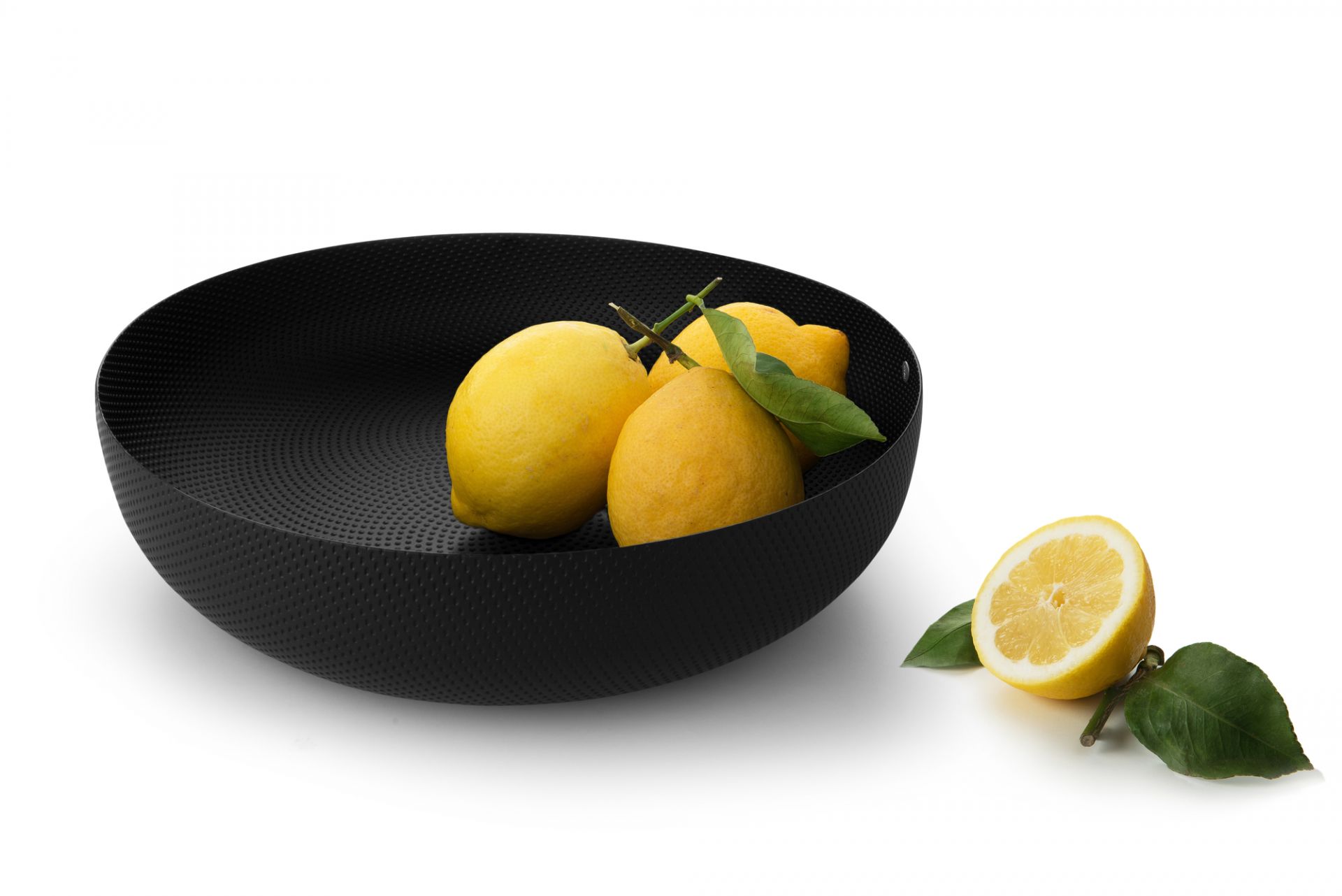 JM17/29 BT Round Fruit Bowl Black Alessi