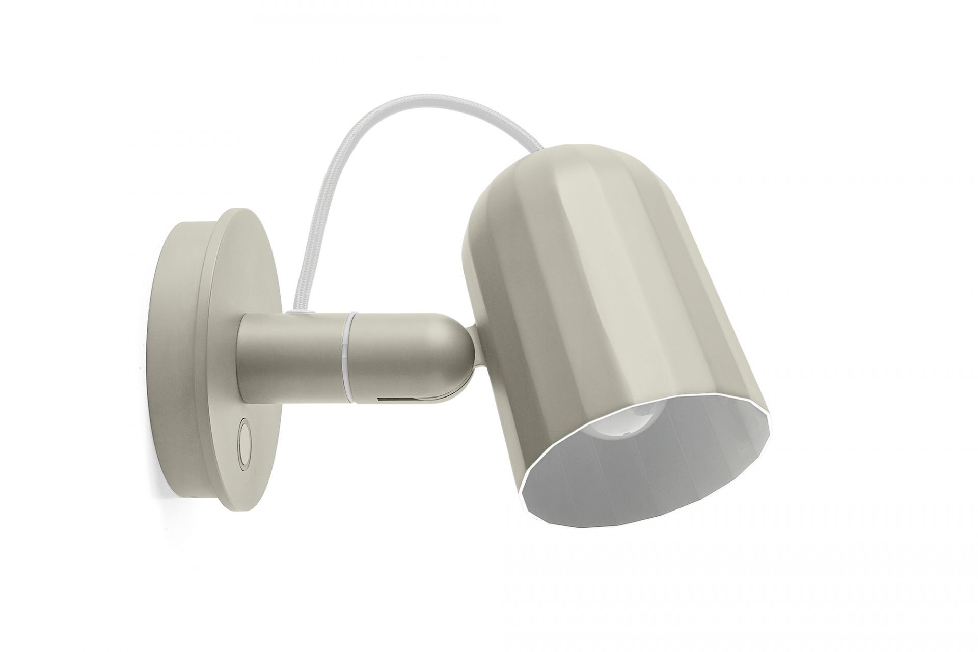 Noc Wall  Button wall lamp Hay White
