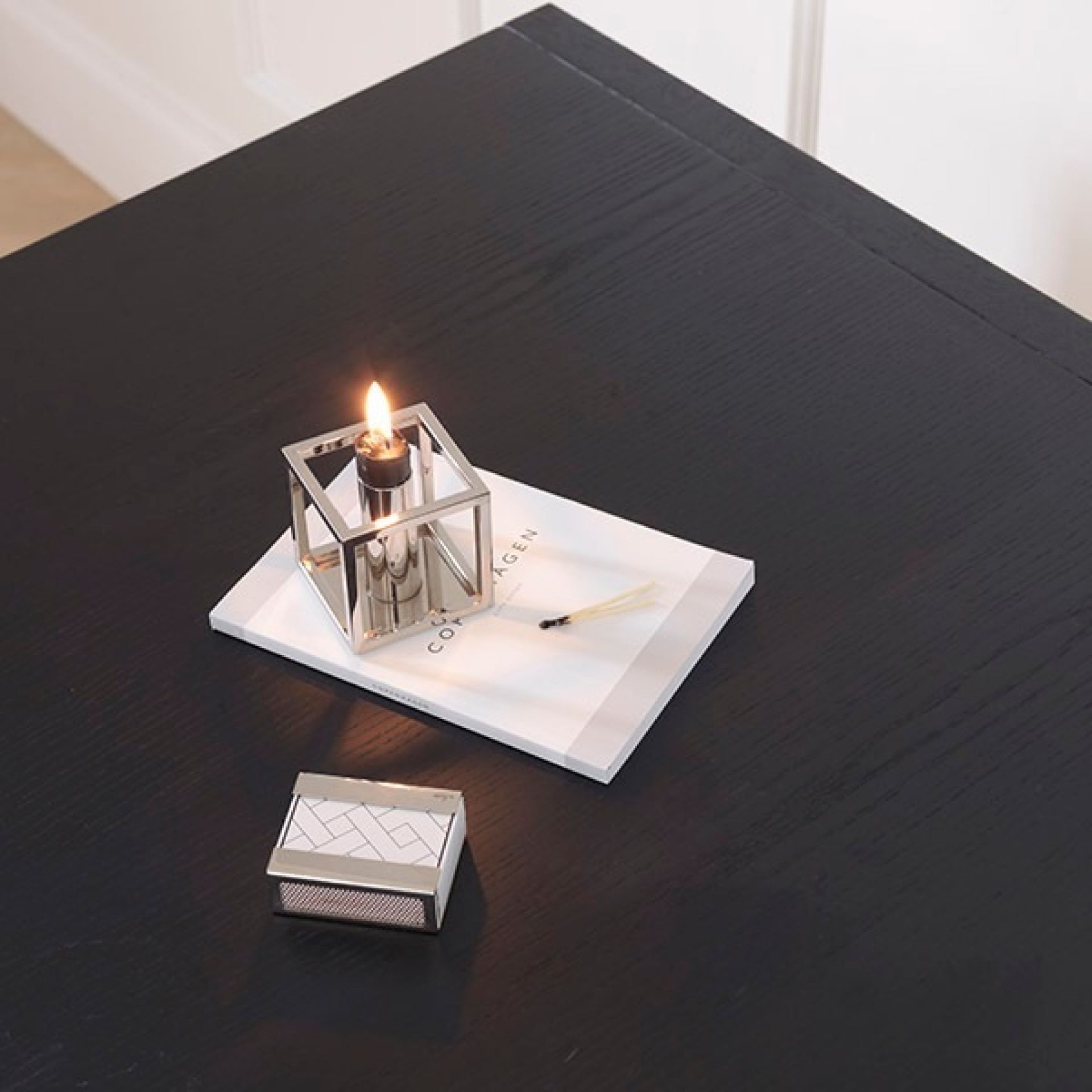 Kubus 1 Candleholder Audo White SINGLE PIECES