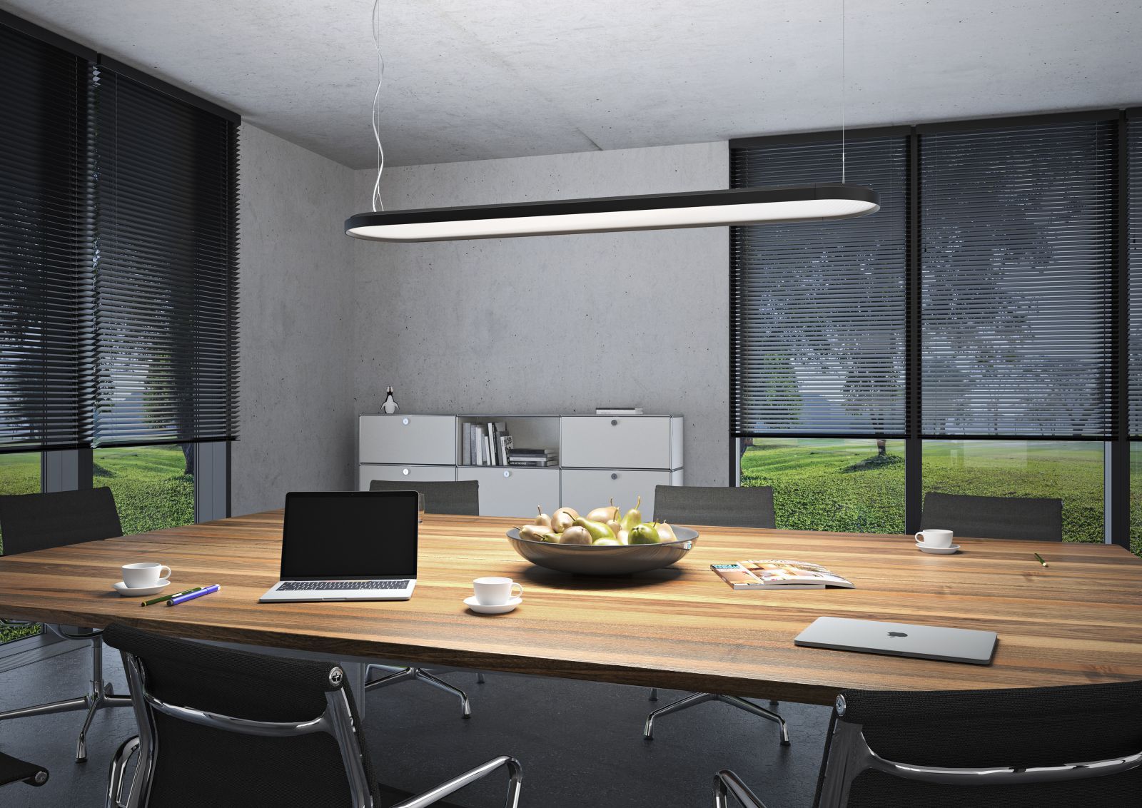 Kido Pendant lamp 110cm white 3000K Belux