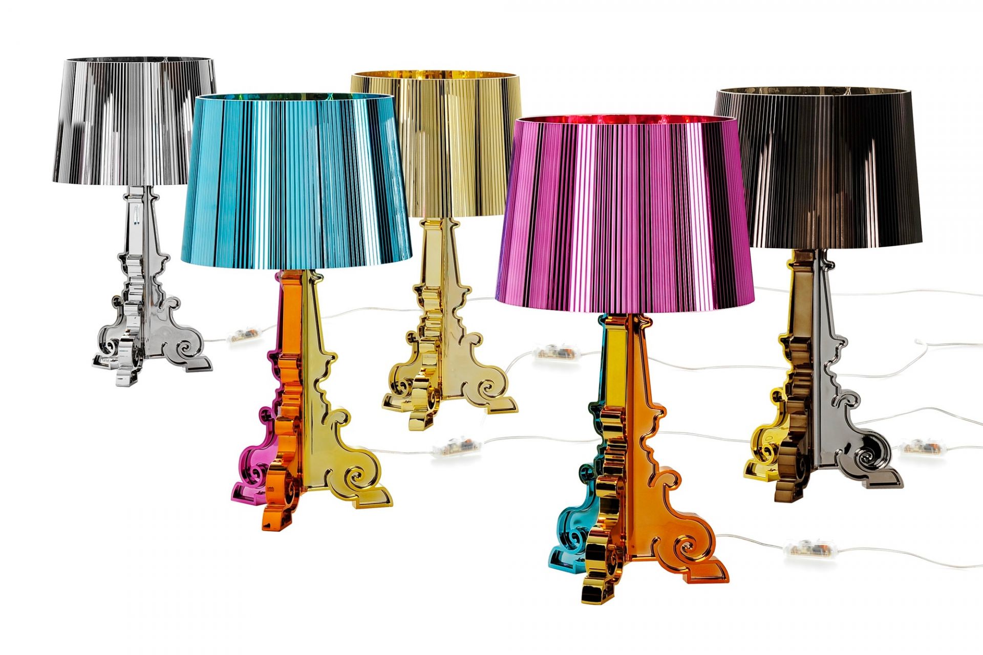 Bourgie Table lamp titanium multicolored Kartell
