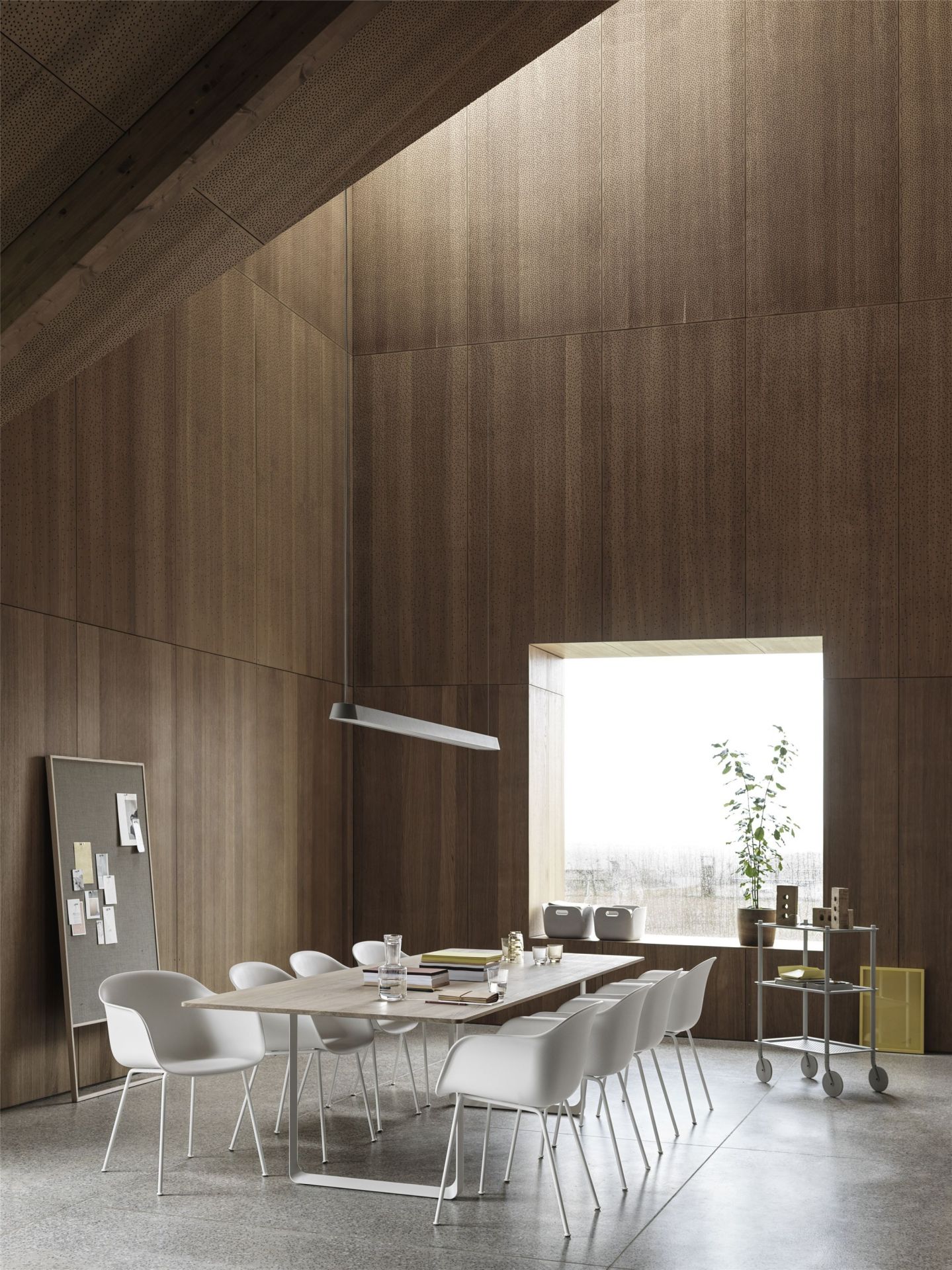 Fiber Armchair Tube Base Chair Muuto