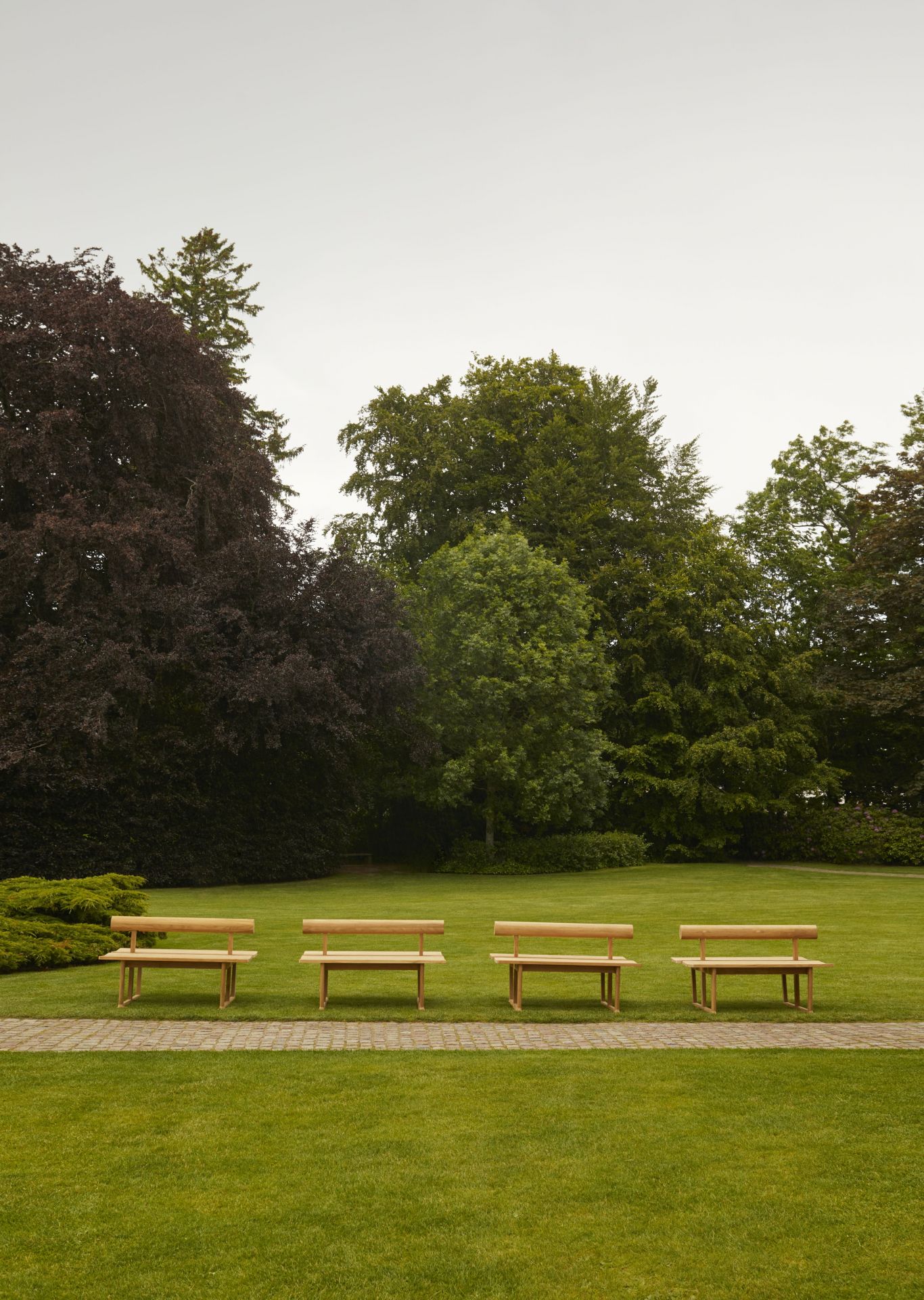 Banco Bench Double Teak Outdoor Skagerak by Fritz Hansen