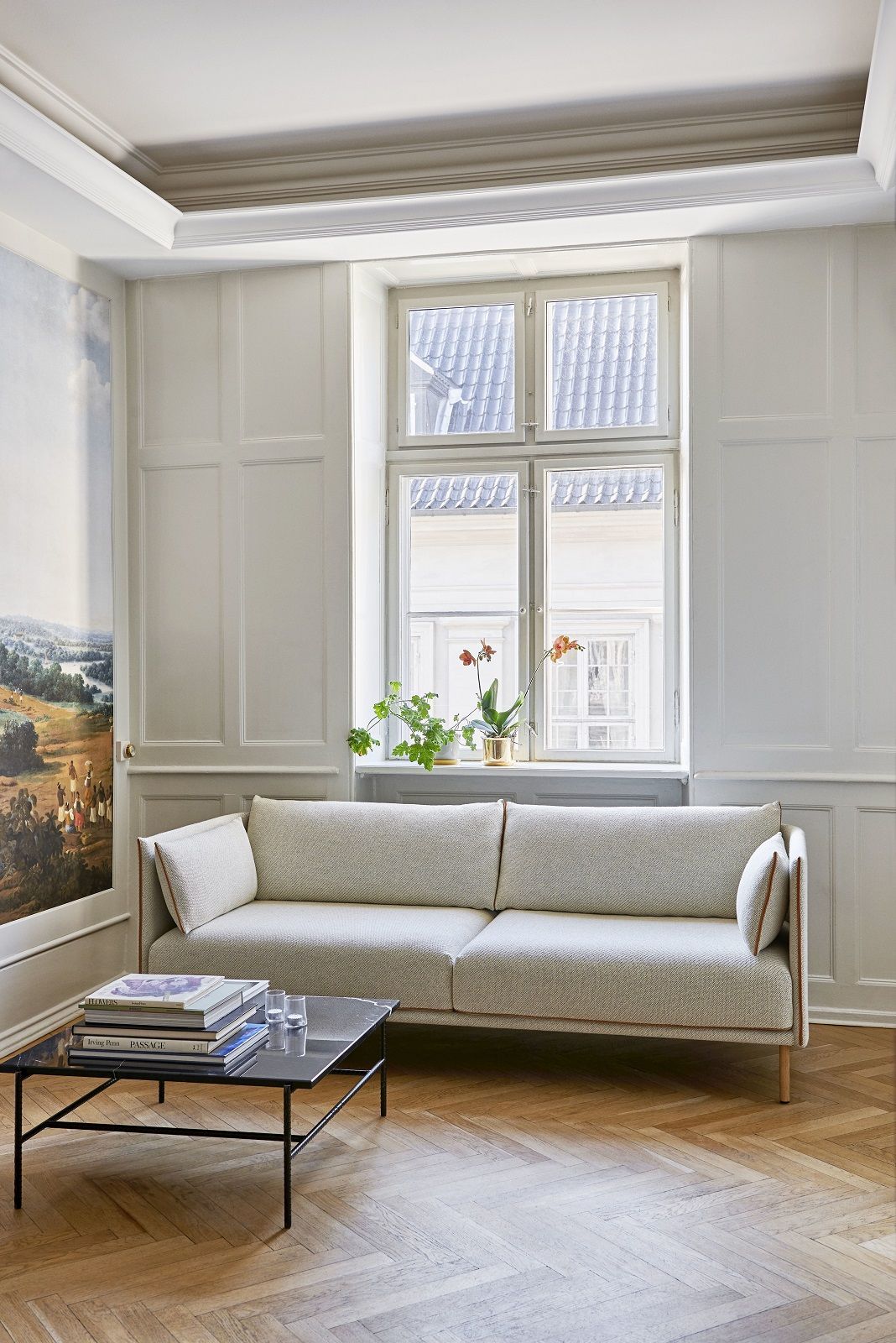 Silhouette Sofa 3-seater Low Hay