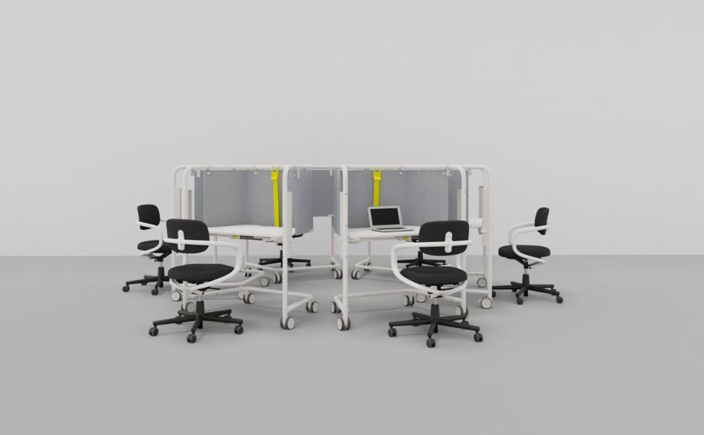 Scout Work Mobile height-adjustable work table Vitra