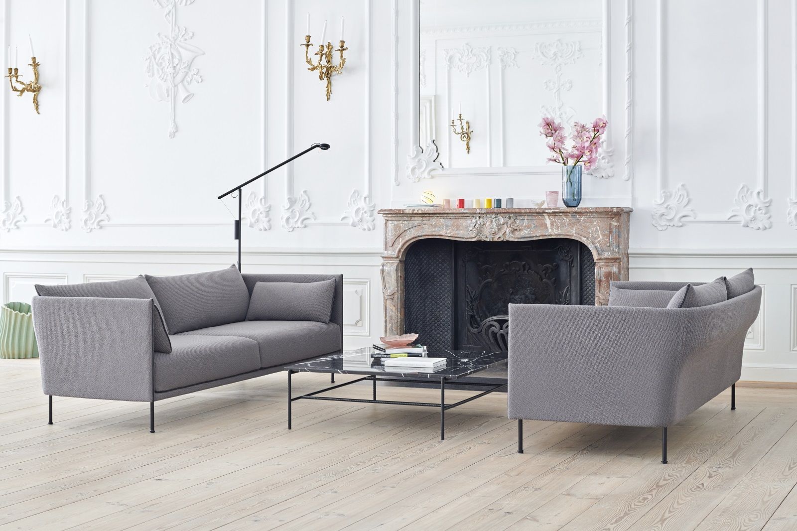 Silhouette Sofa 3-seater Low Hay