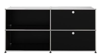 USM Haller Sideboard 2 Open / 2 Flaps Right Graphite black