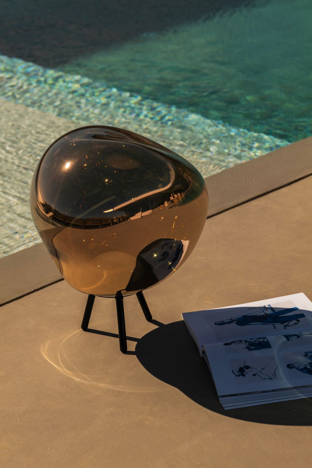 Melt Portable Large LED Floor-/Ceiling lamp Opal Tom Dixon