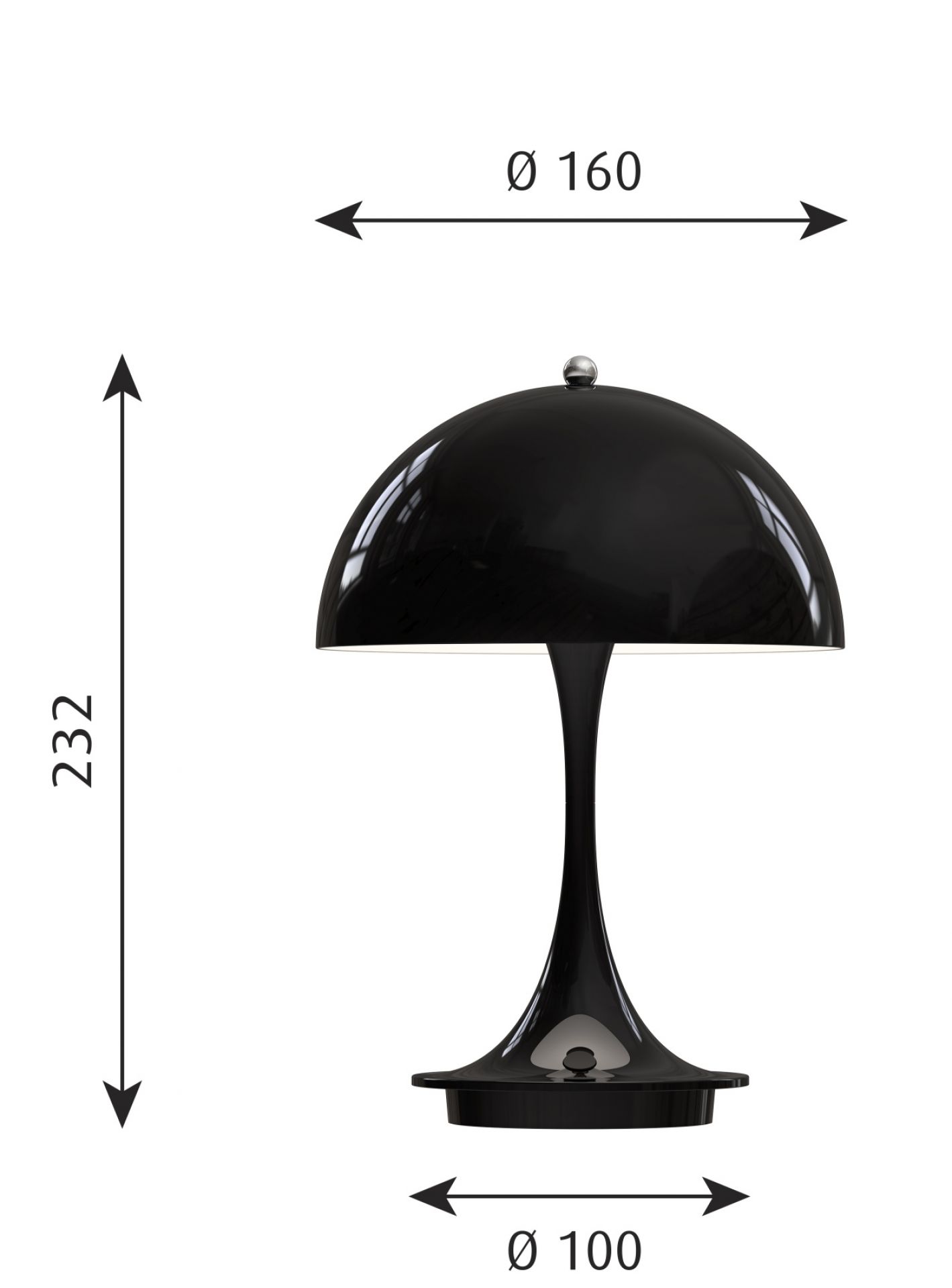 Louis Poulsen - Panthella Table Lamp - Portable