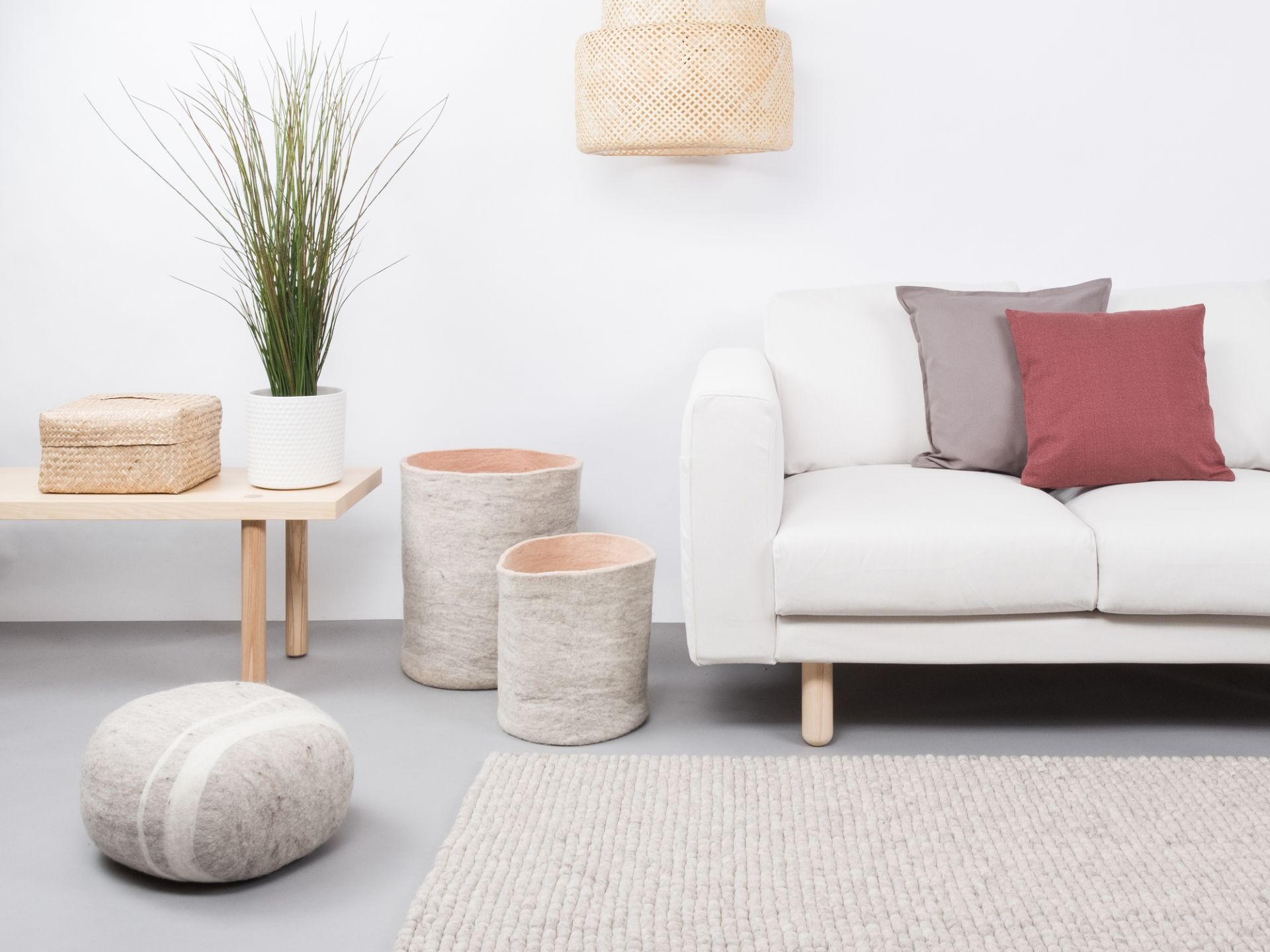 Felt ball Carpet 160x230 cm Myfelt Lotte