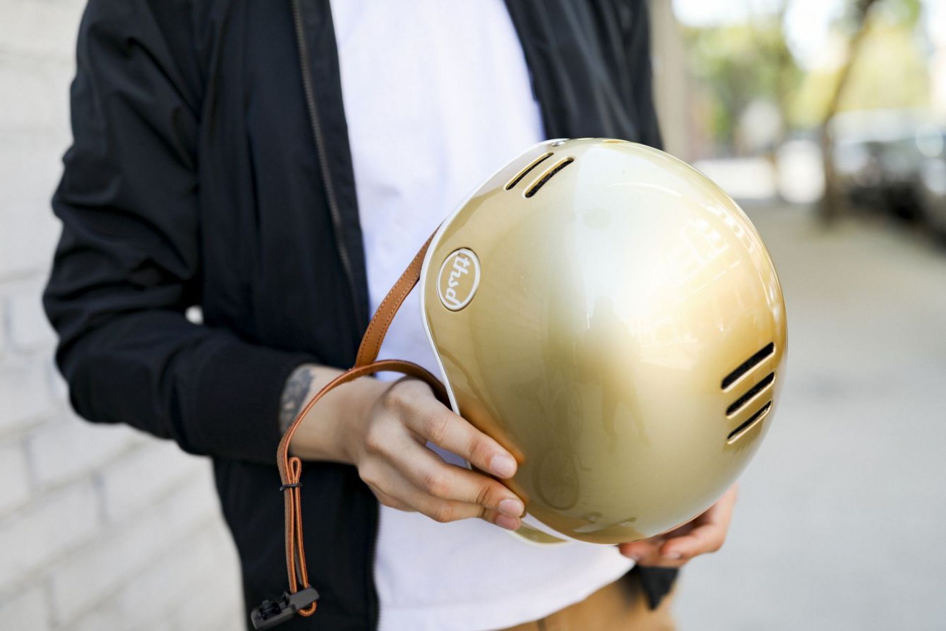 Thousand heritage bike helmet hotsell stay gold lg