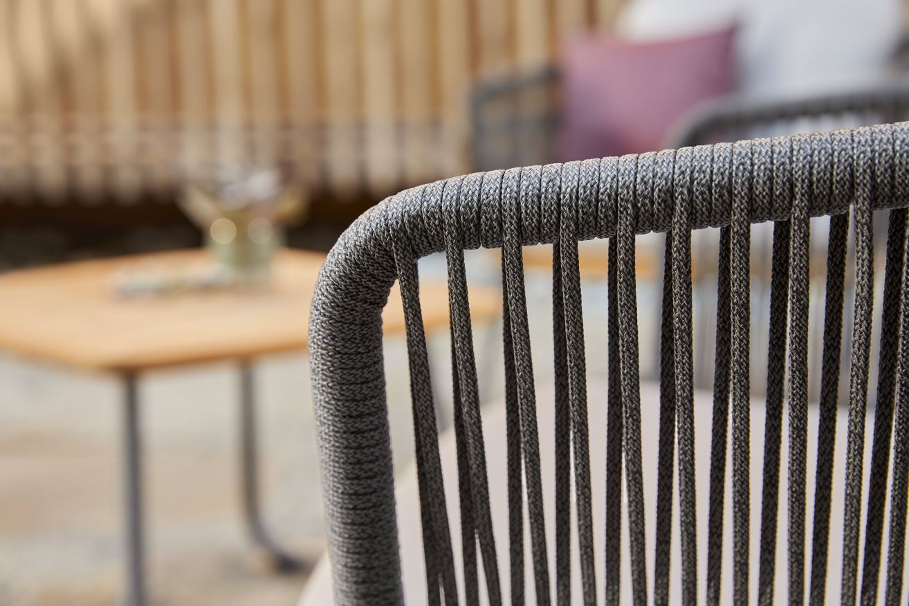 Denia Dining Armchair Outdoor with Seat and Backrest Upholstery Zori Matcha Weishäupl 