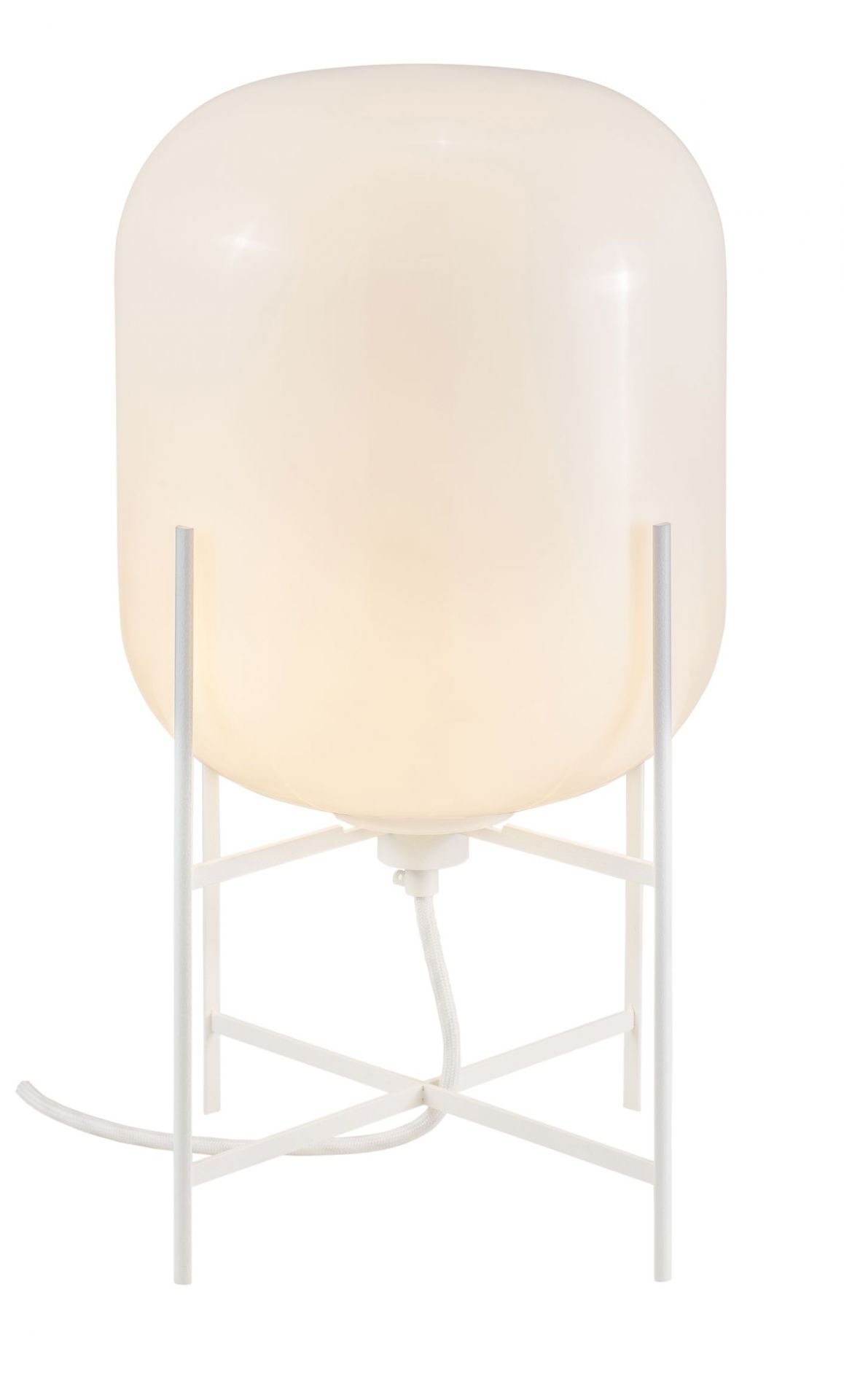 Oda Small table lamp white frame / white glass Pulpo
