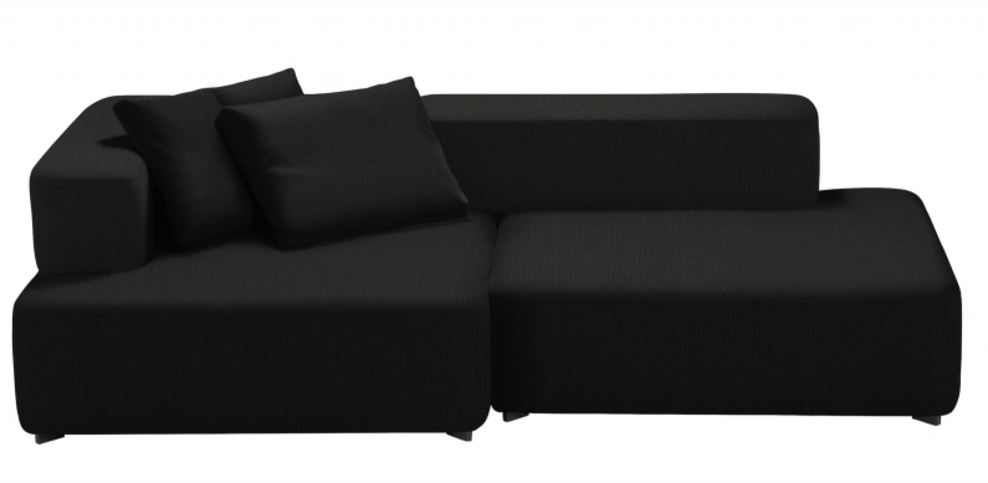 Alphabet 2-Seater Sofa Armrest Left Fritz Hansen