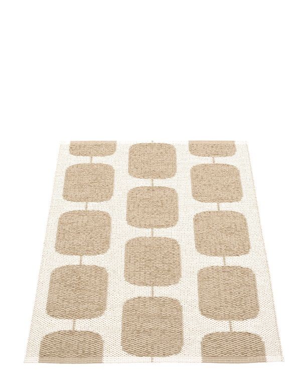 Sten Plastic carpet 70x100 cm Pappelina Nougat/Vanilla