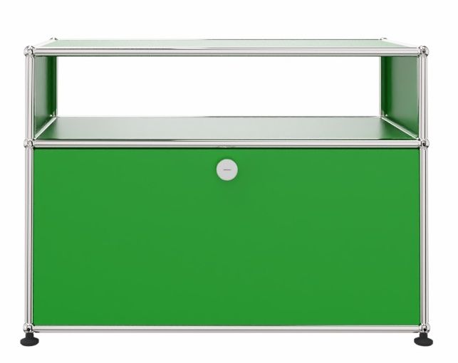 USM Haller Beistellmöbel mit Schublade grün