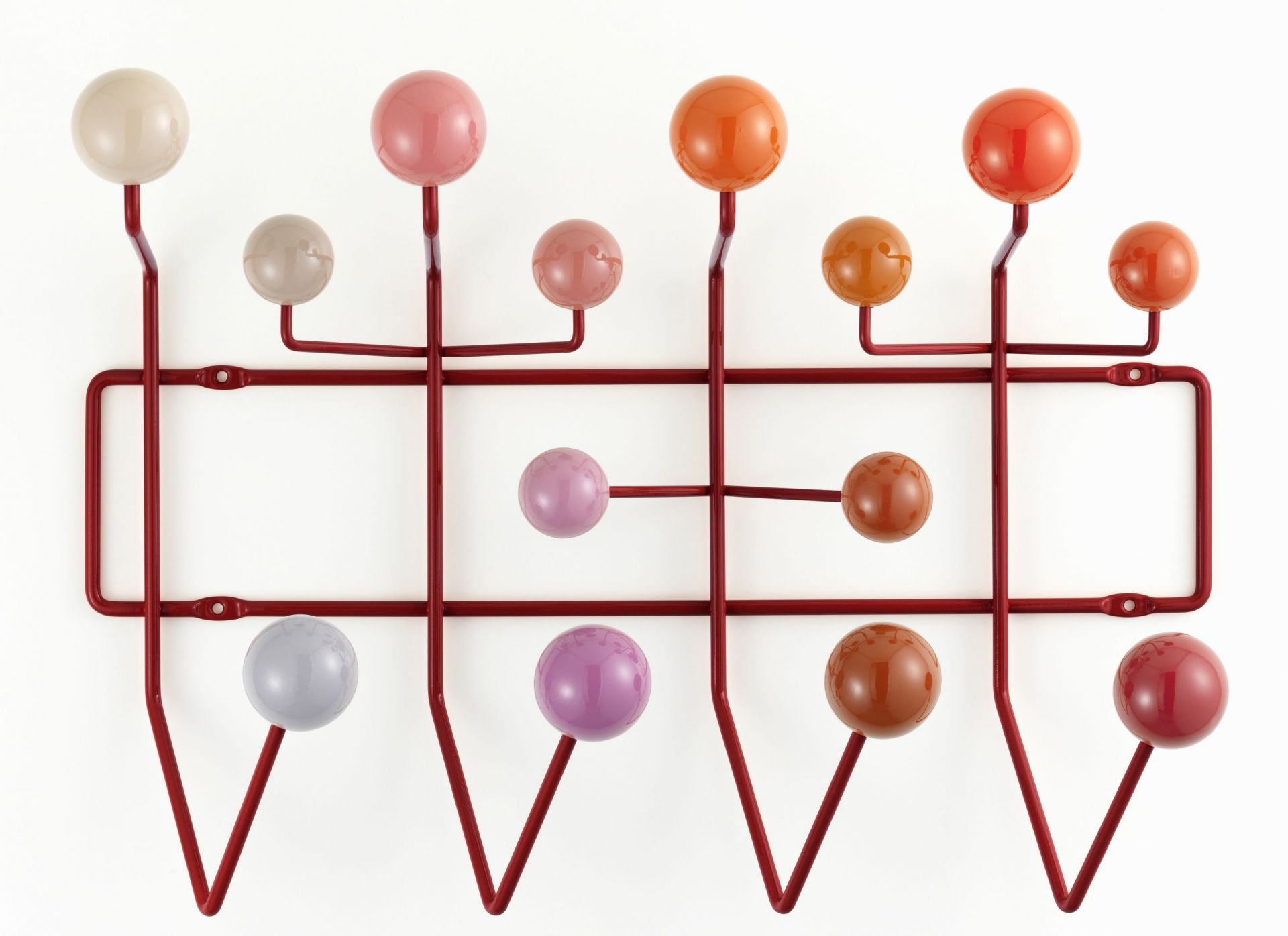 Eames Hang it all wardrobe red Vitra