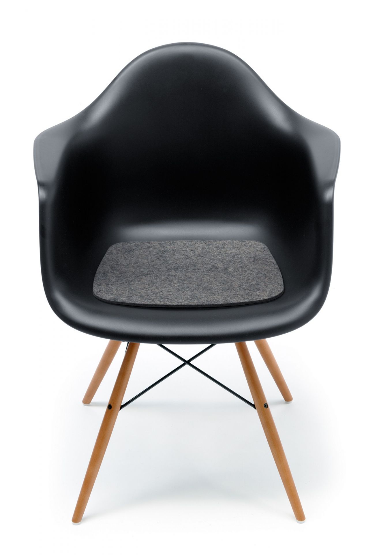 Seat pad-Felt pad Eames Plastic Arm Chairs DAR / RAR / DAW / DAX Black Hey Sign SINGLE PIECES