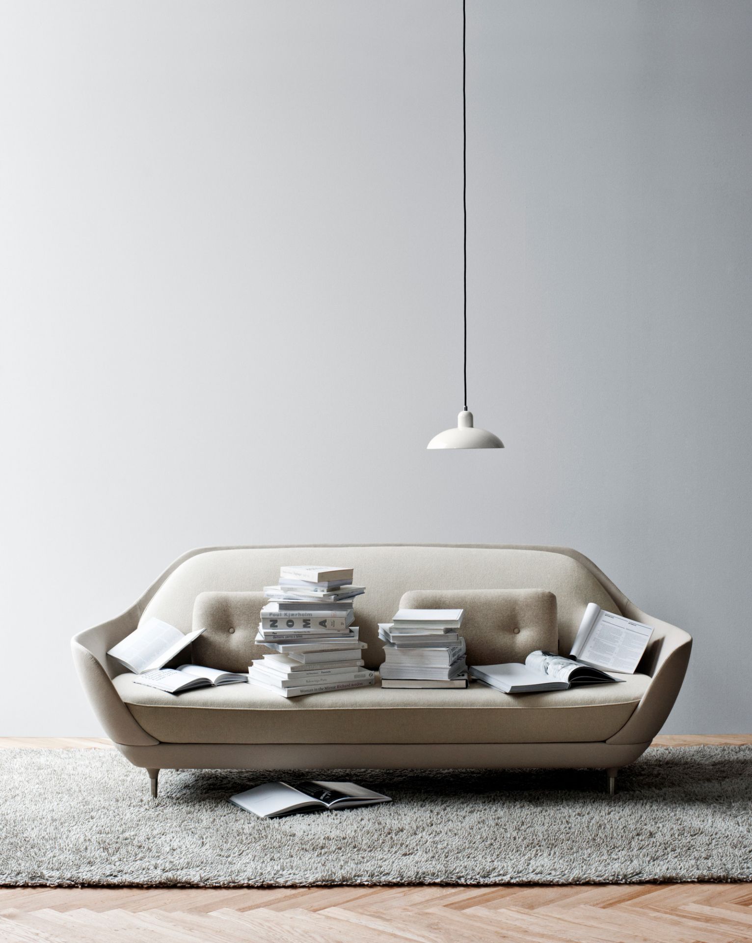 6631 P Pendant lamp BLACK MATT KAISER idell Fritz Hansen SINGLE PIECES
