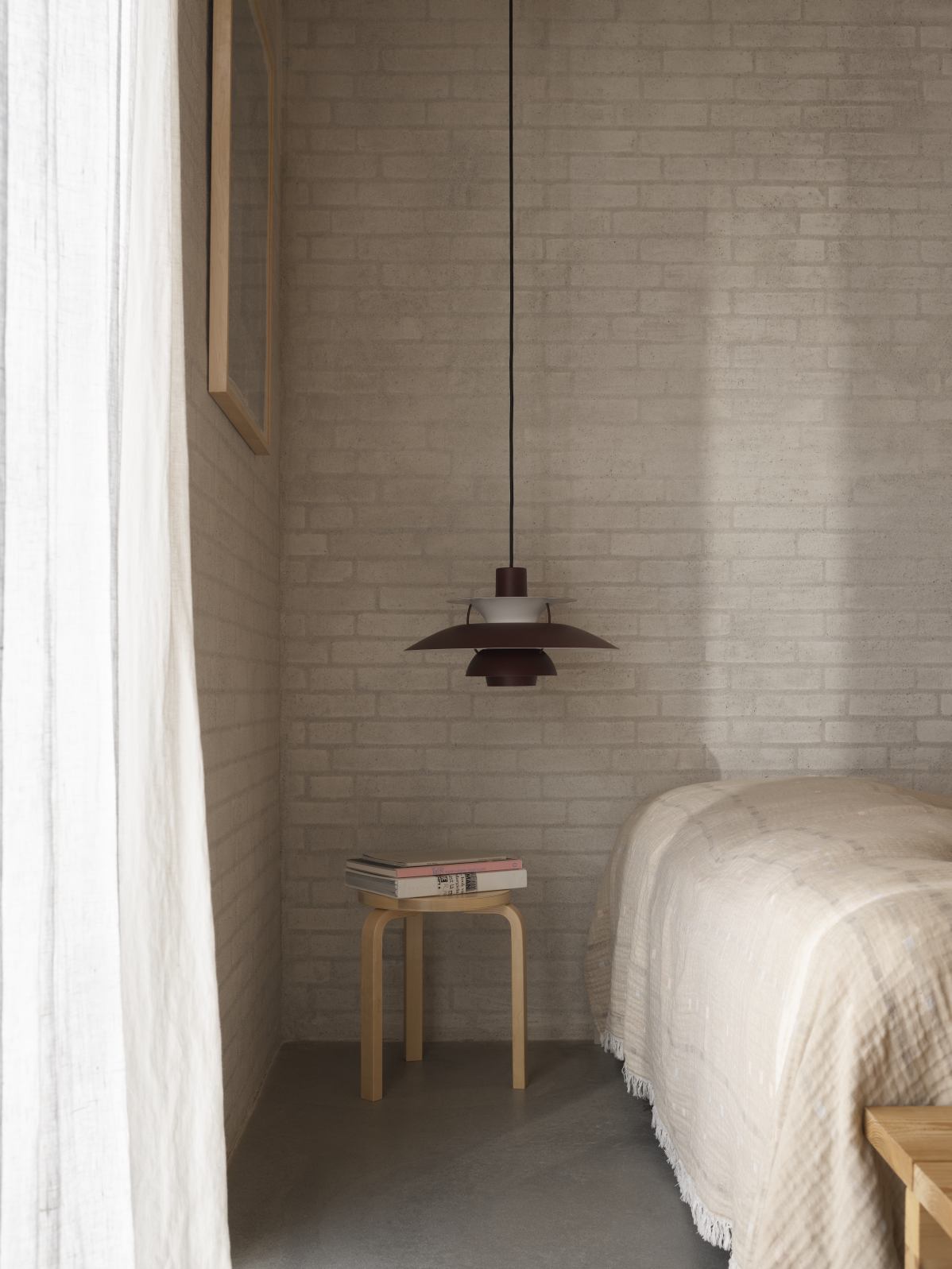PH 5 Monochrome Pendant light Louis Poulsen Pale Blush