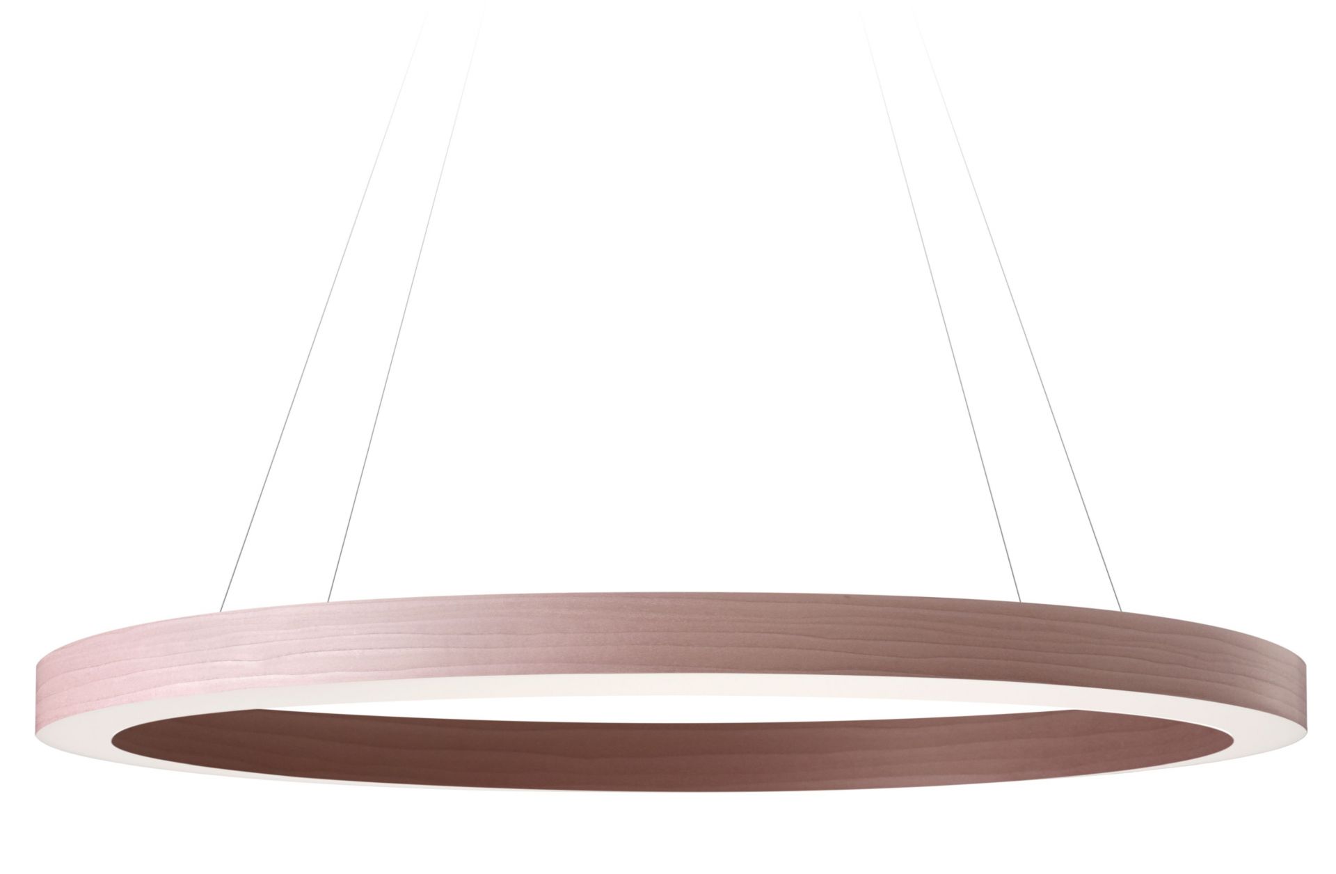 Oh!-Line Pendelleuchte von LZF Lamps, blassrosa, Durchmesser 80 cm, moderne Hängelampe für Wohnzimmer.