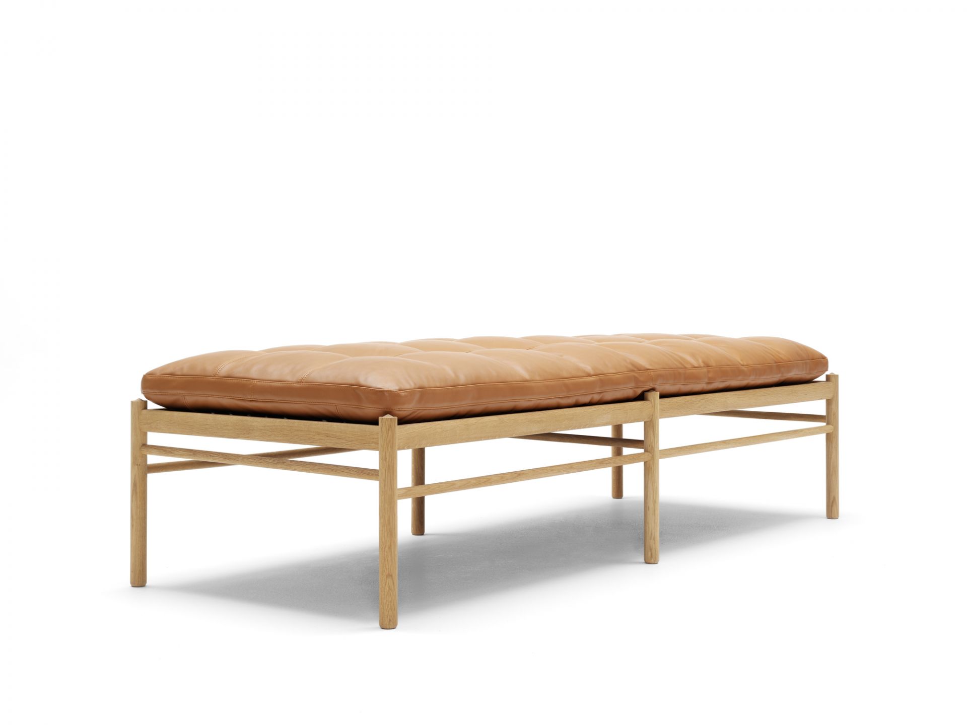 OW150 Daybed Carl Hansen &amp; Søn Leather brown Sif 95