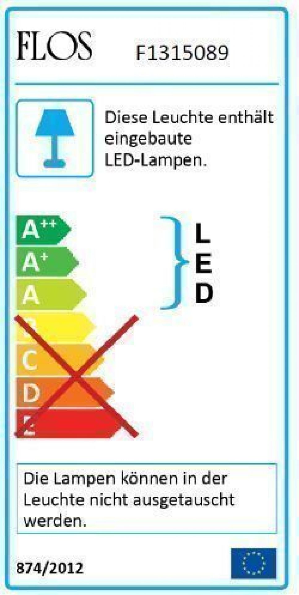 Camouflage 240 wall lamp Beton Flos