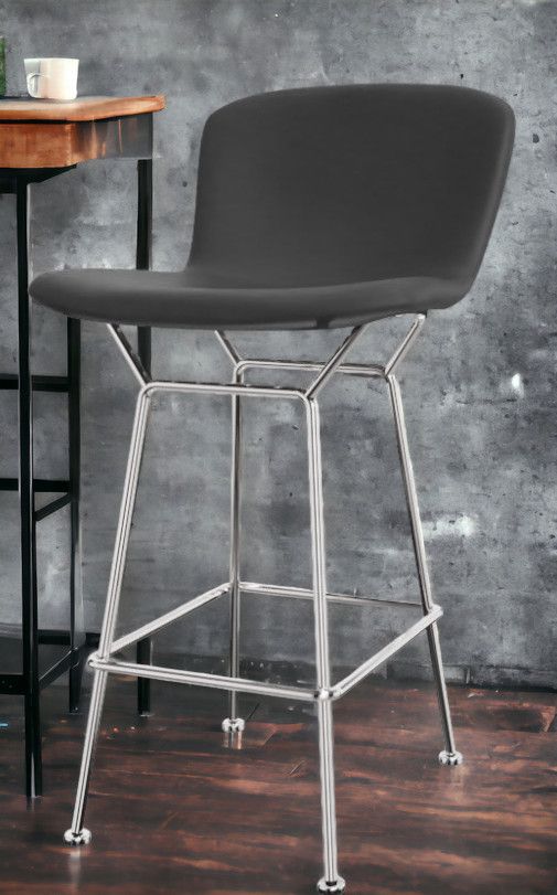 Bertoia Bar Stool core leather Knoll International