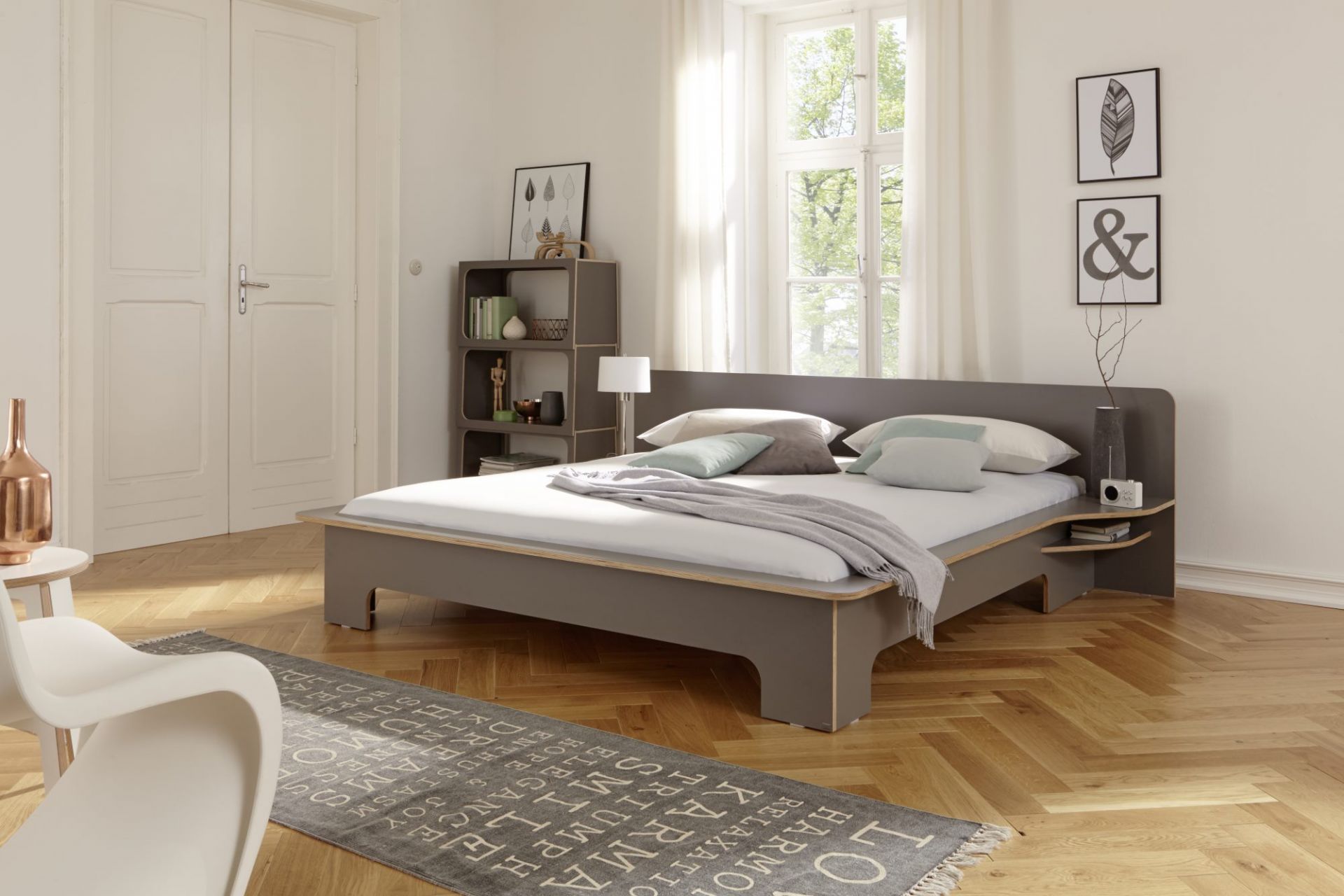 Plane Double bed Müller Möbelwerkstätten
