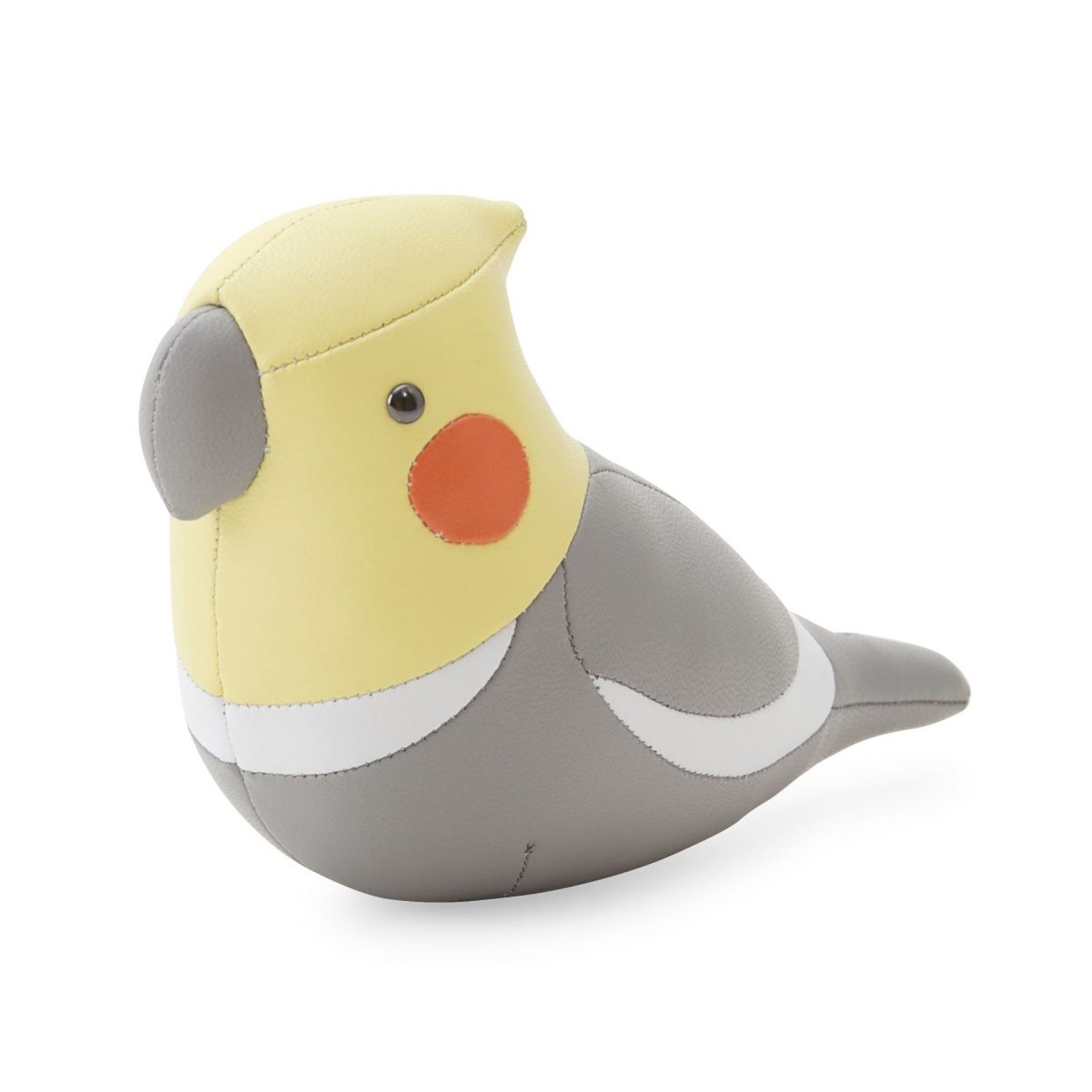 Cockatiel bookend grey/cream Züny