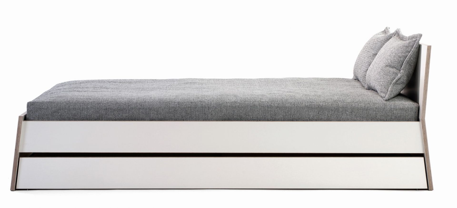 Stockholm bed birch multiplex with high headboard Richard Lampert 