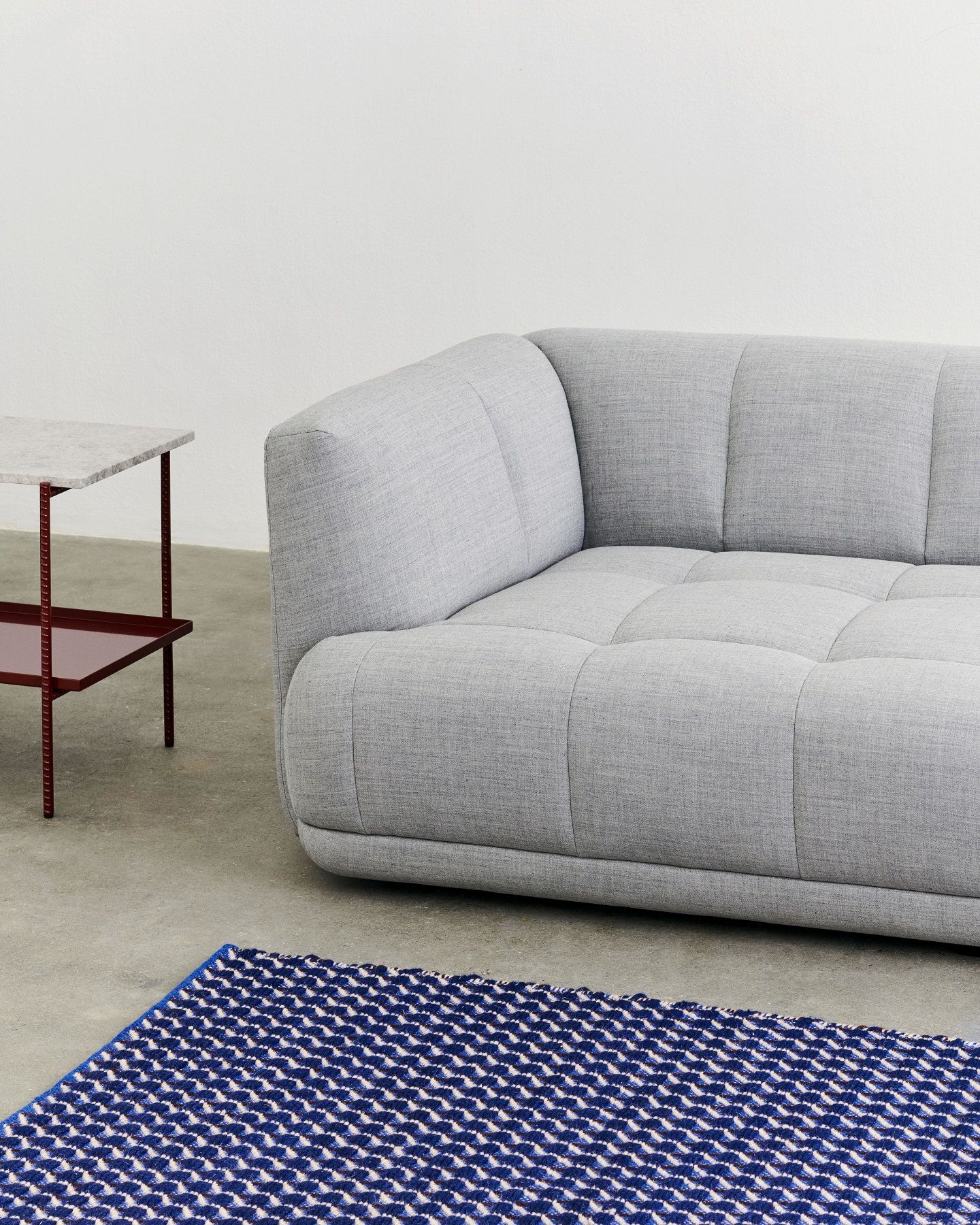Channel Rug Blue-white Rug Hay